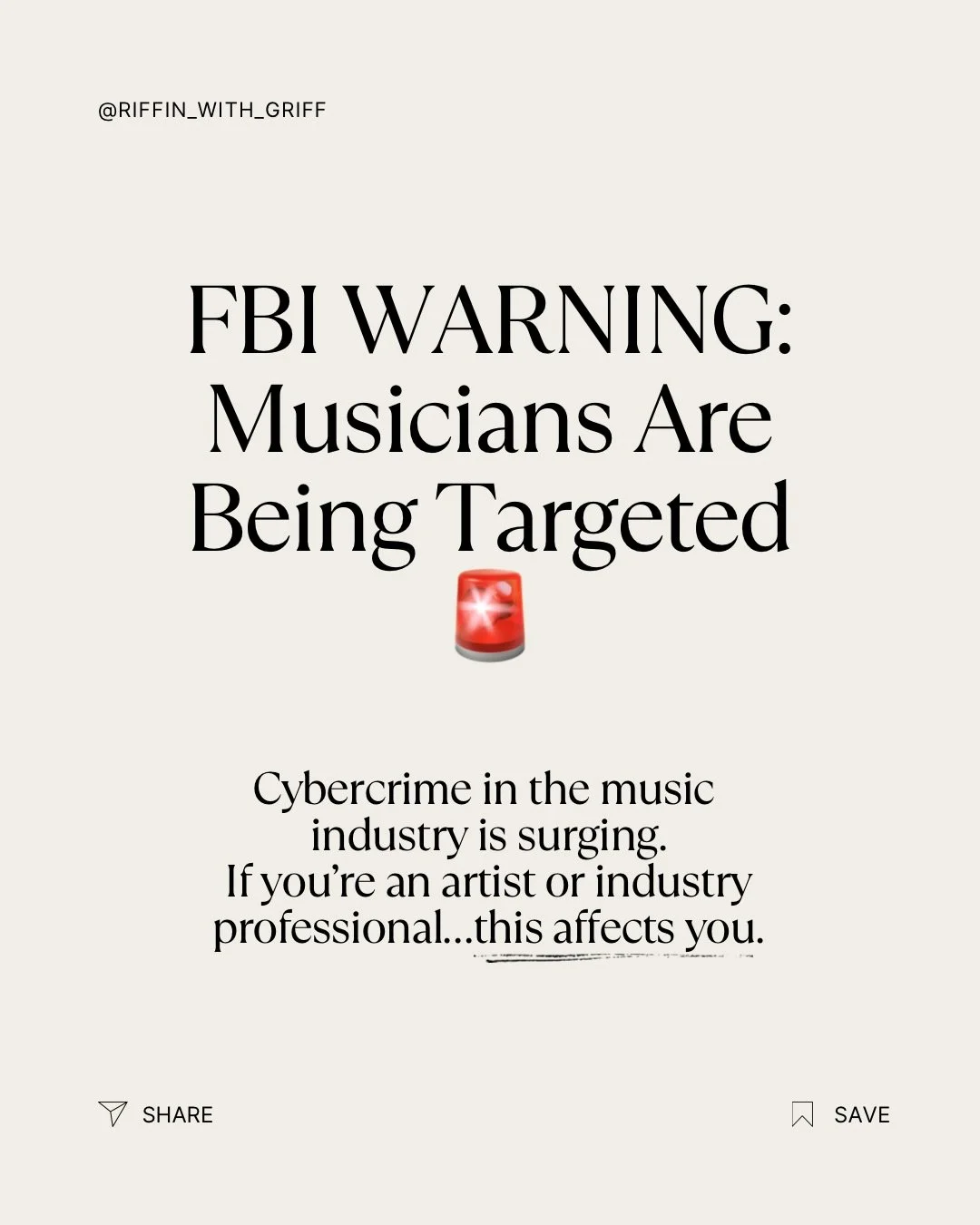 Scams are running rampant and affecting many aspects of the music industry. Save this post to stay up on the latest scams and what to do if you think you&rsquo;re a victim. 

#musicbusiness #scams #fraudalert #musicindustry #musicbiz