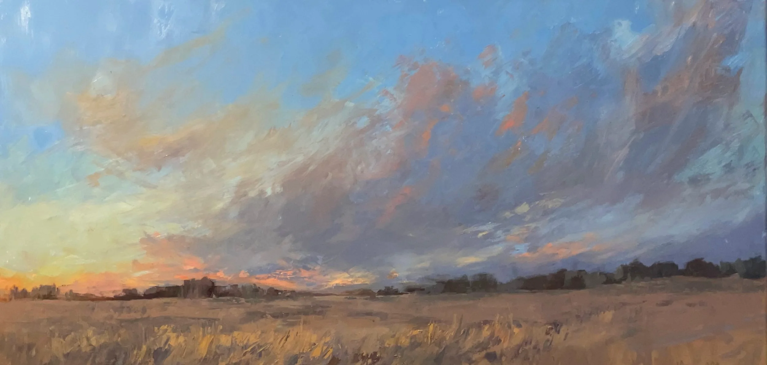 Golden Hour - Oil- 24 x 48  SOLD
