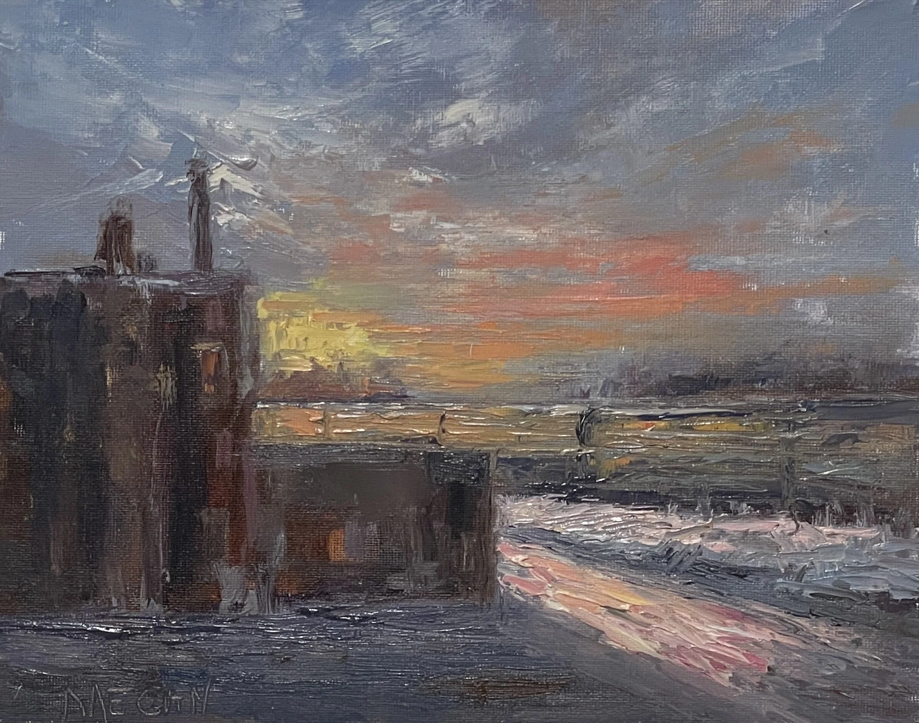 City Winter-Oil-8x10 $295