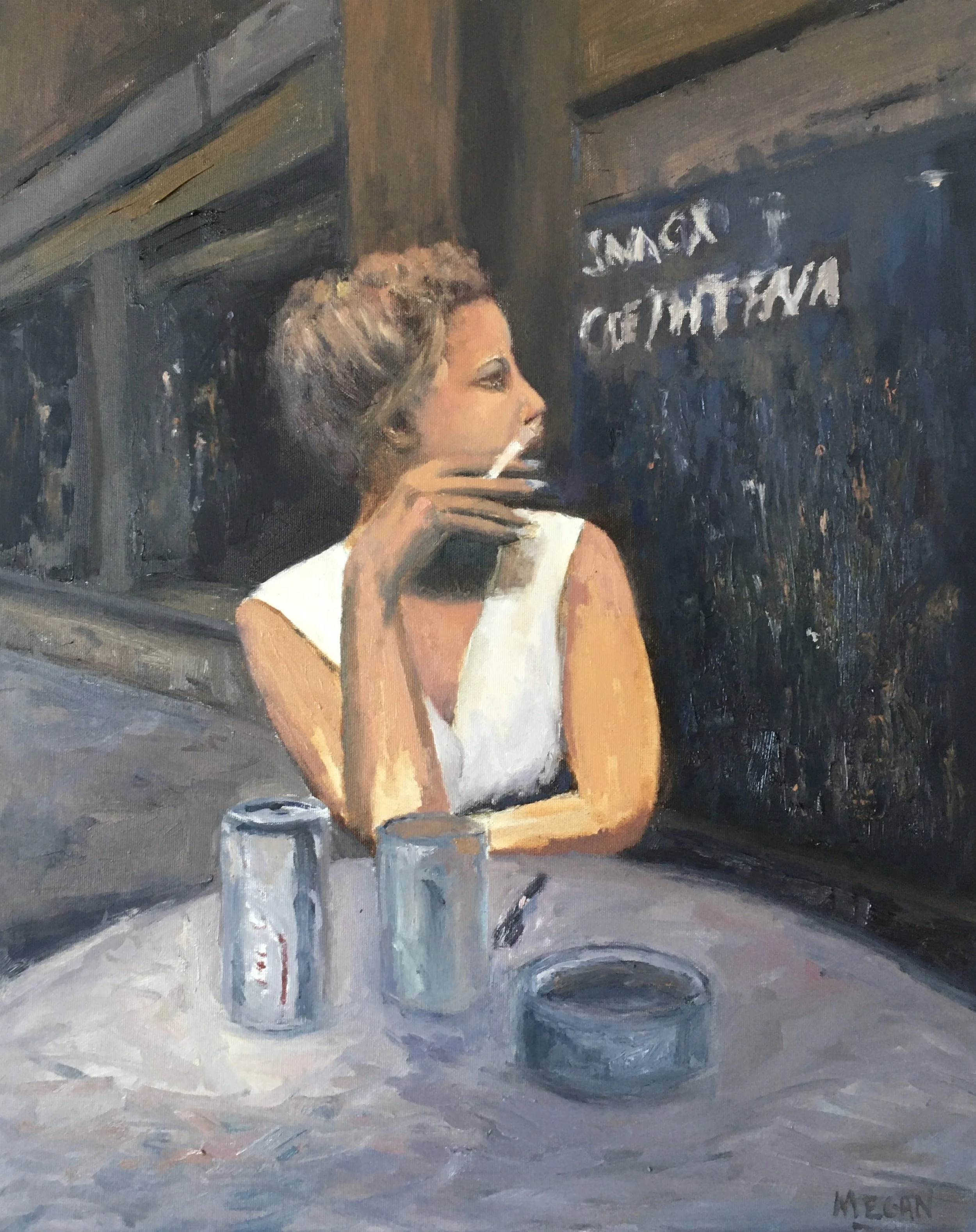 Summer Aboard-Oil-Commission from photo-SOLD