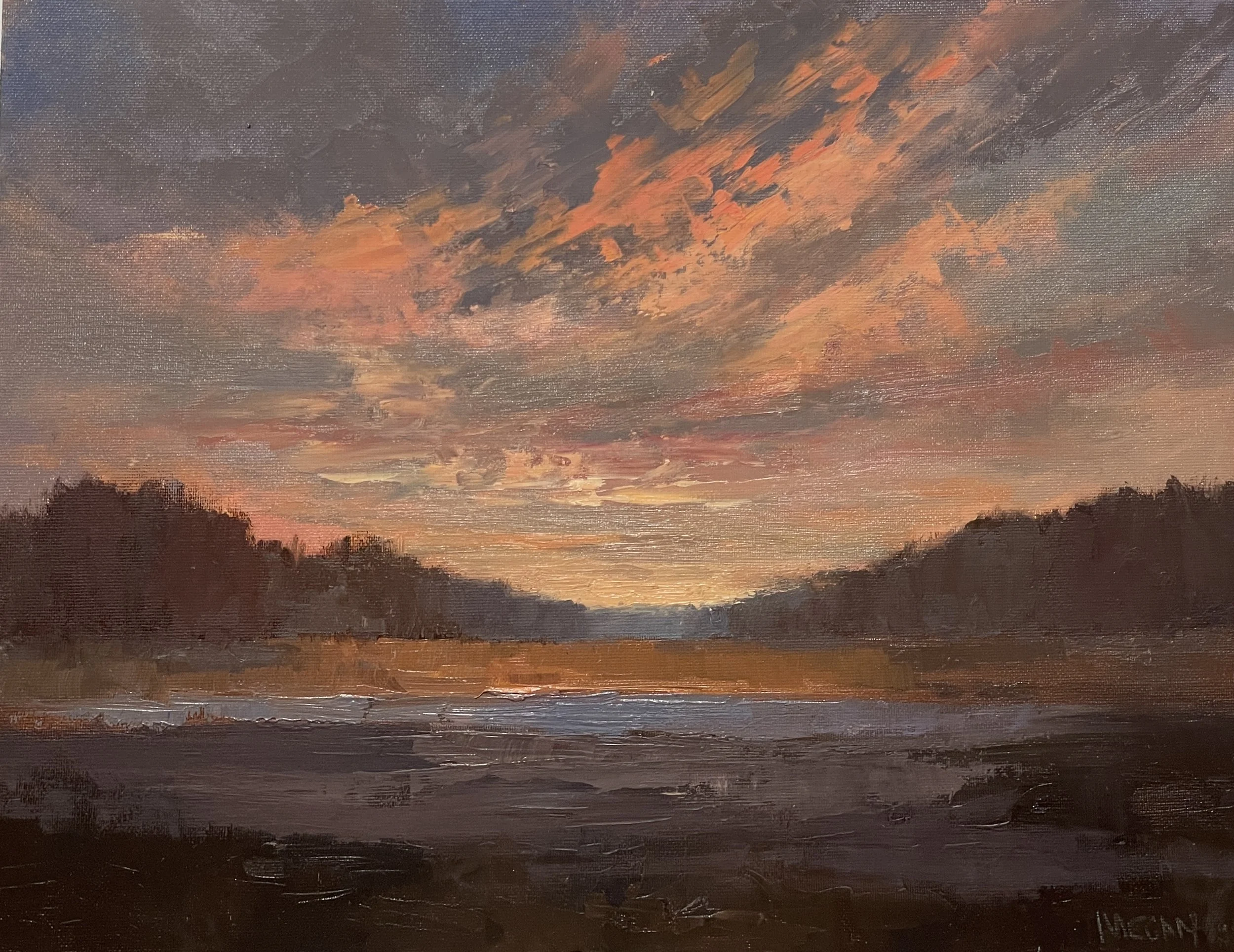 Cotton Candy Clouds-Oil-11x14 SOLD