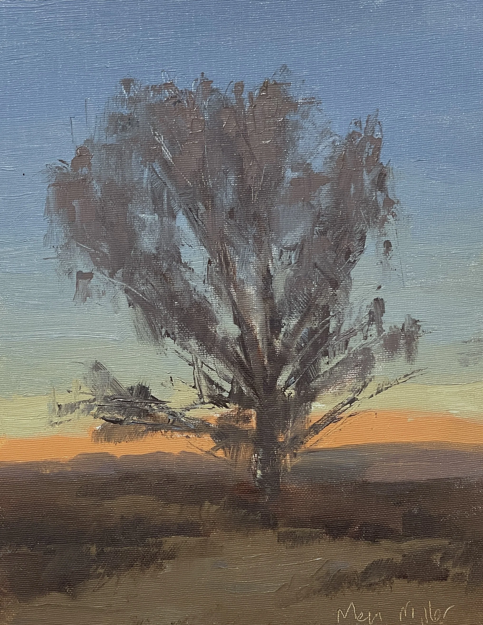 Prairie Tree-8x10-Oil $295
