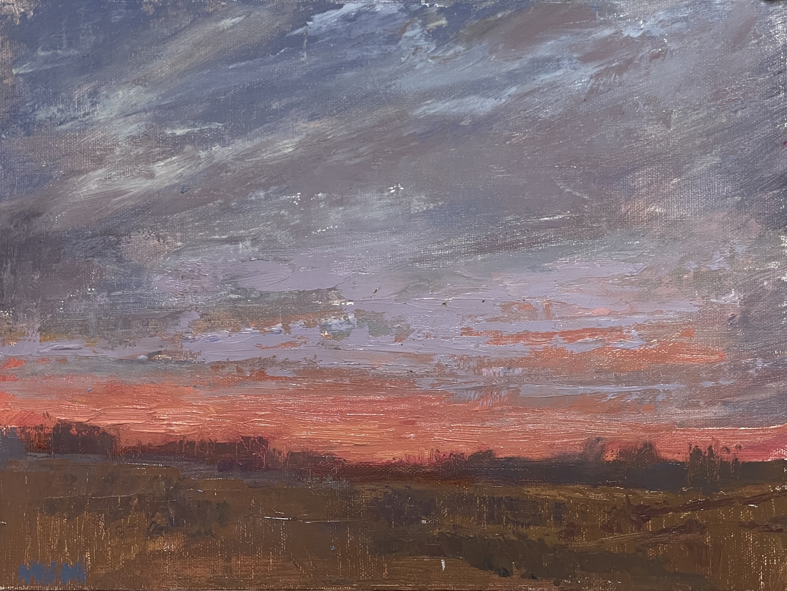 Morning in the Field-Oil-8x10 SOLD