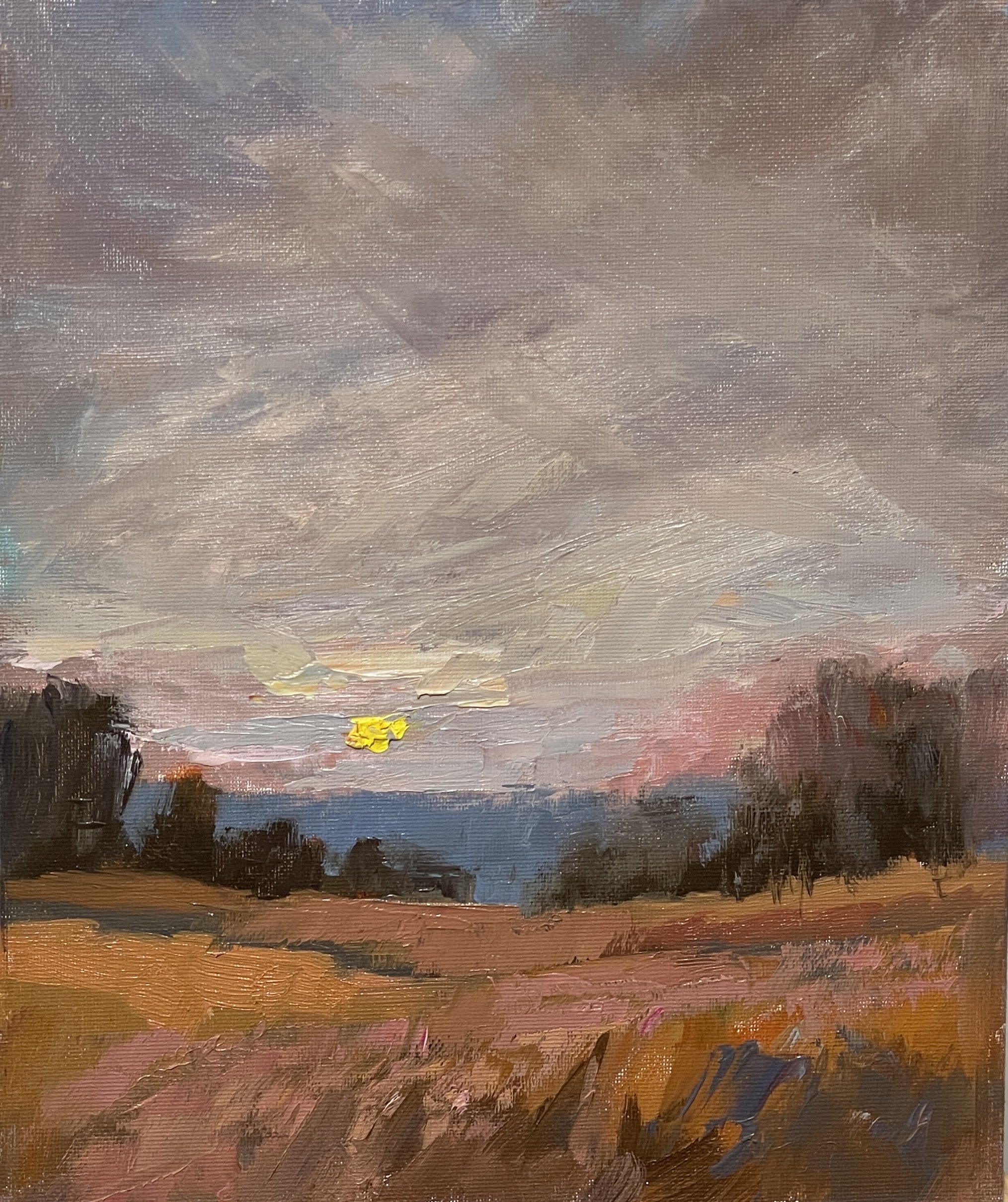 Field Scape-Oil-8x10 SOLD