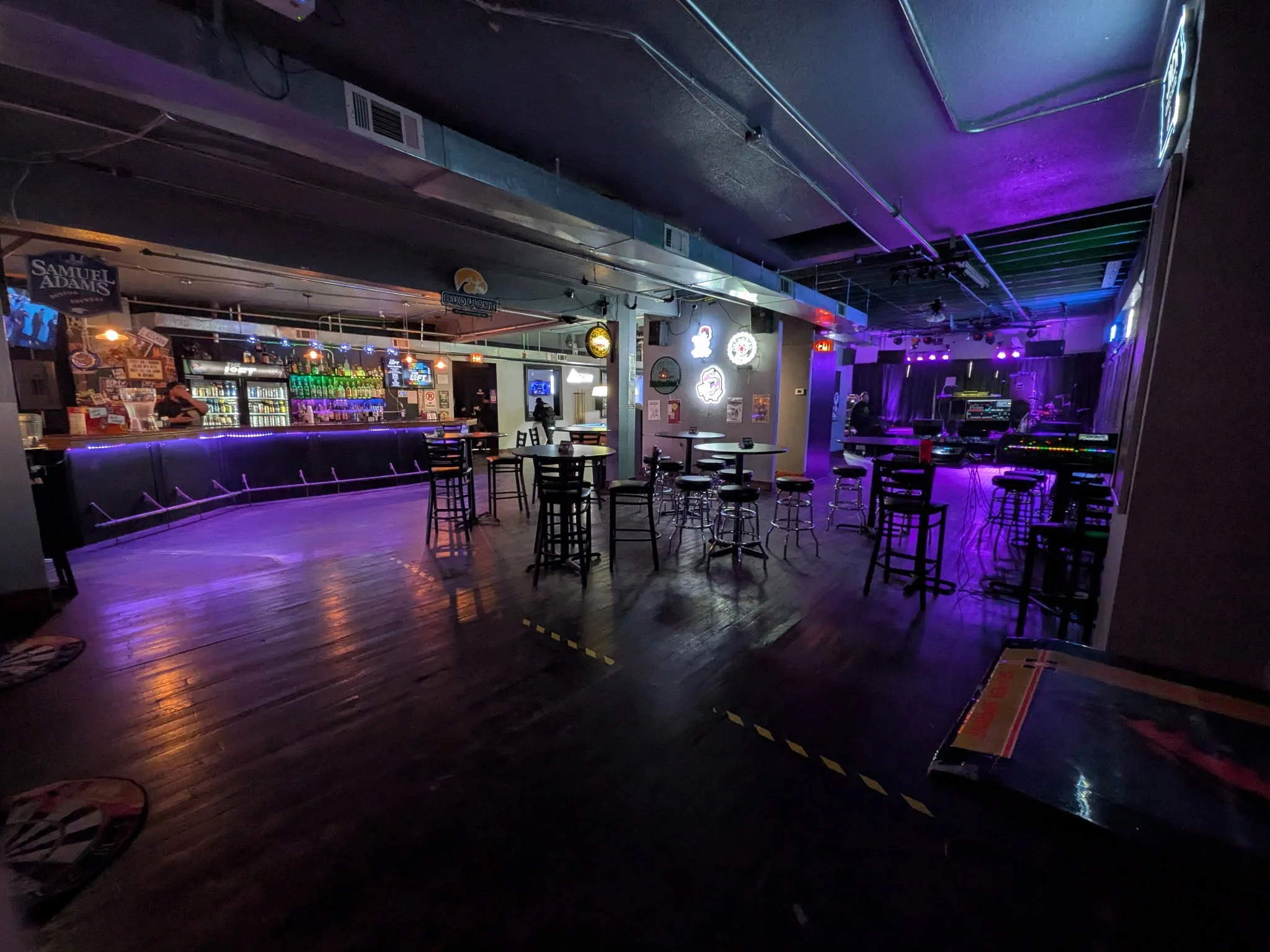 View of Bar, Dance Floor, and Stage