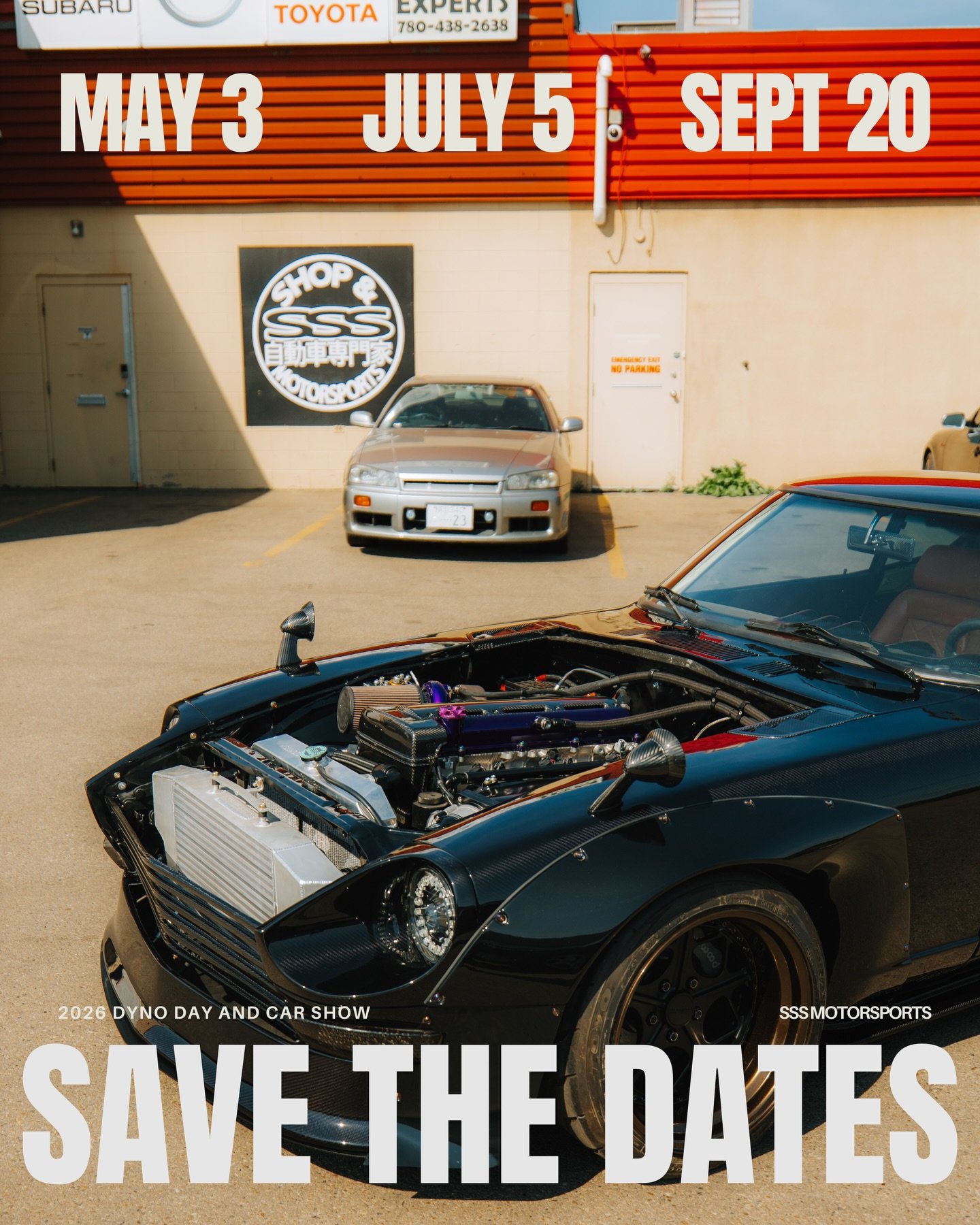 👀👀👀👀👀 put em in your calendar!

SSS Motorsports
780-438-2638
Info@sssmotorsports.com
9831 63 ave 
Edmonton Alberta
Western Canada's Leader in JDM Performance 🔰🇨🇦
▫️2024 Spec-D 1 and 2
▫️Engine Builds &amp; Swaps
▫️Custom Fab
▫️Body Work &amp;