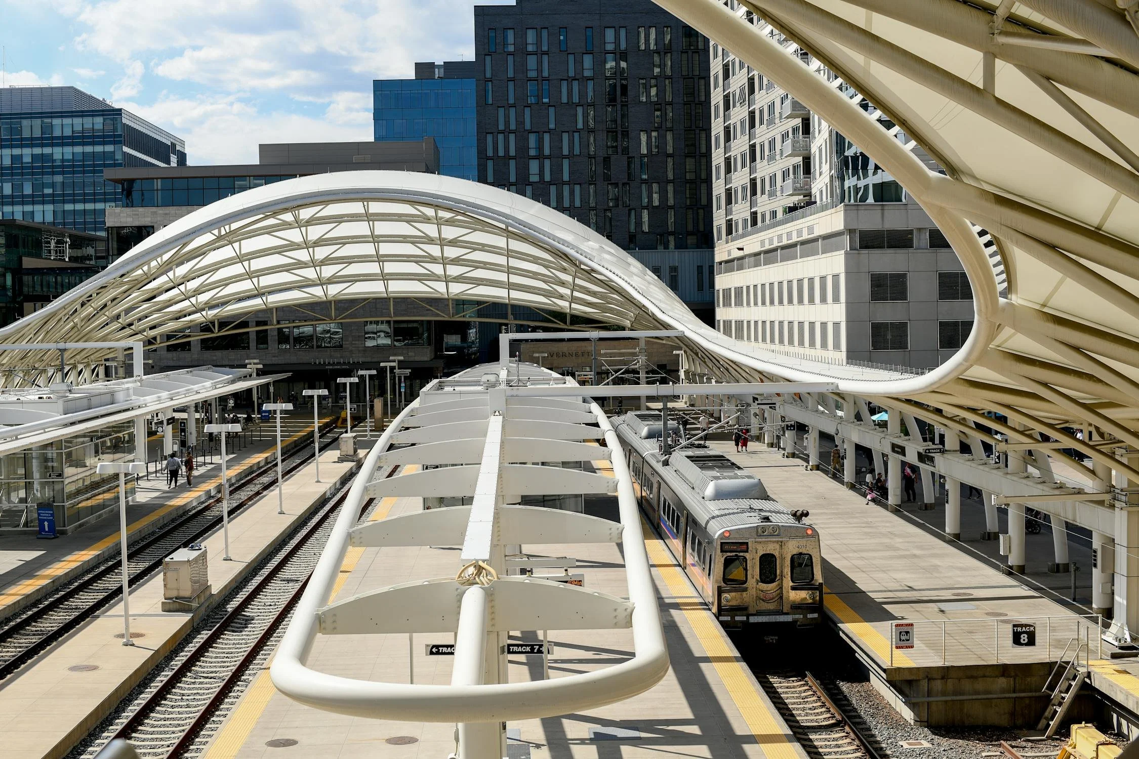 Modern architecture at Denver train station