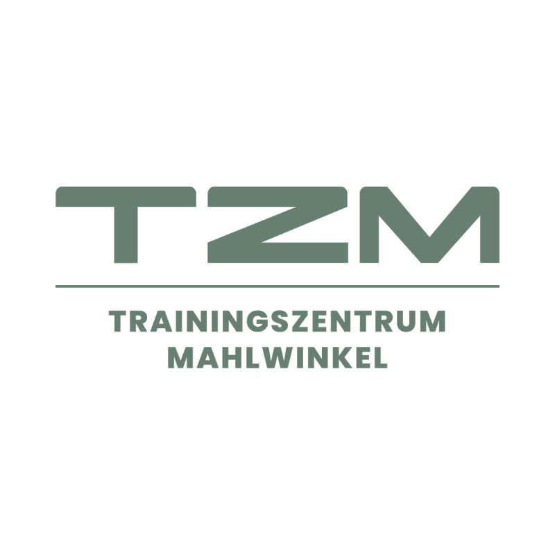 Logo des Trainingszentrums Mahlwinkel mit den Buchstaben TZM und dem Namen darunter.