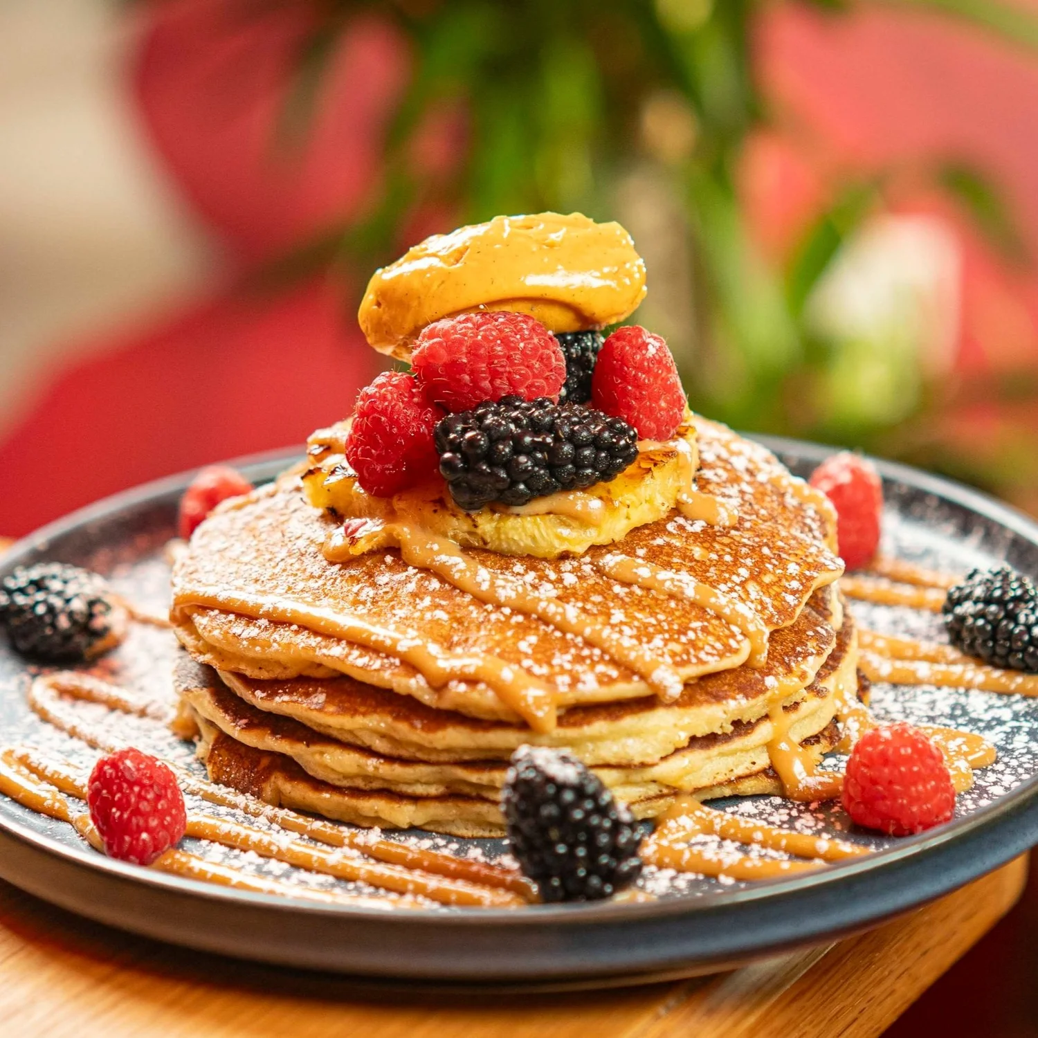 Buttermilk pancakes with berries