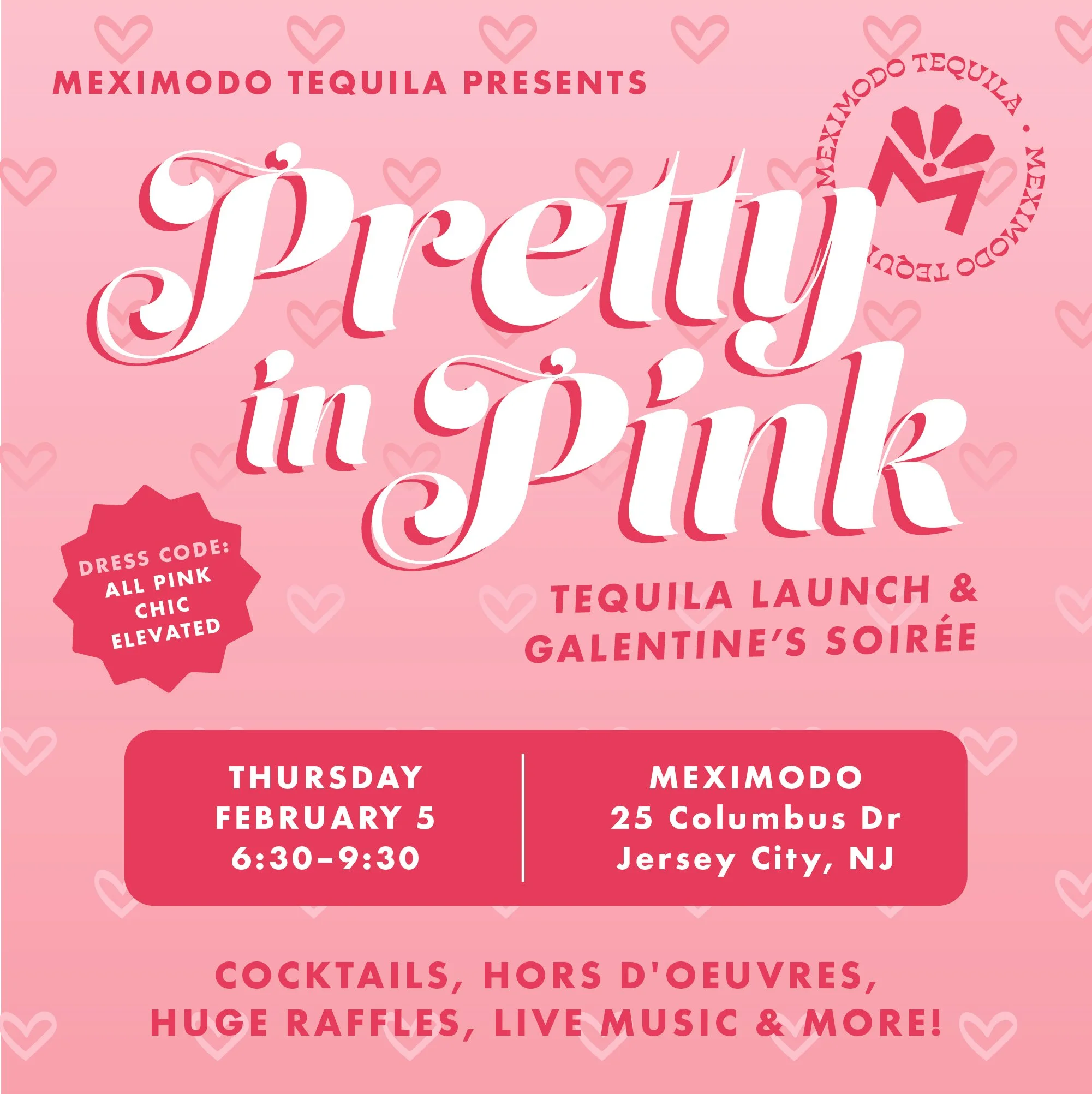 Pretty in Pink Jersey City: Tequila Launch & Galentine’s Soirée