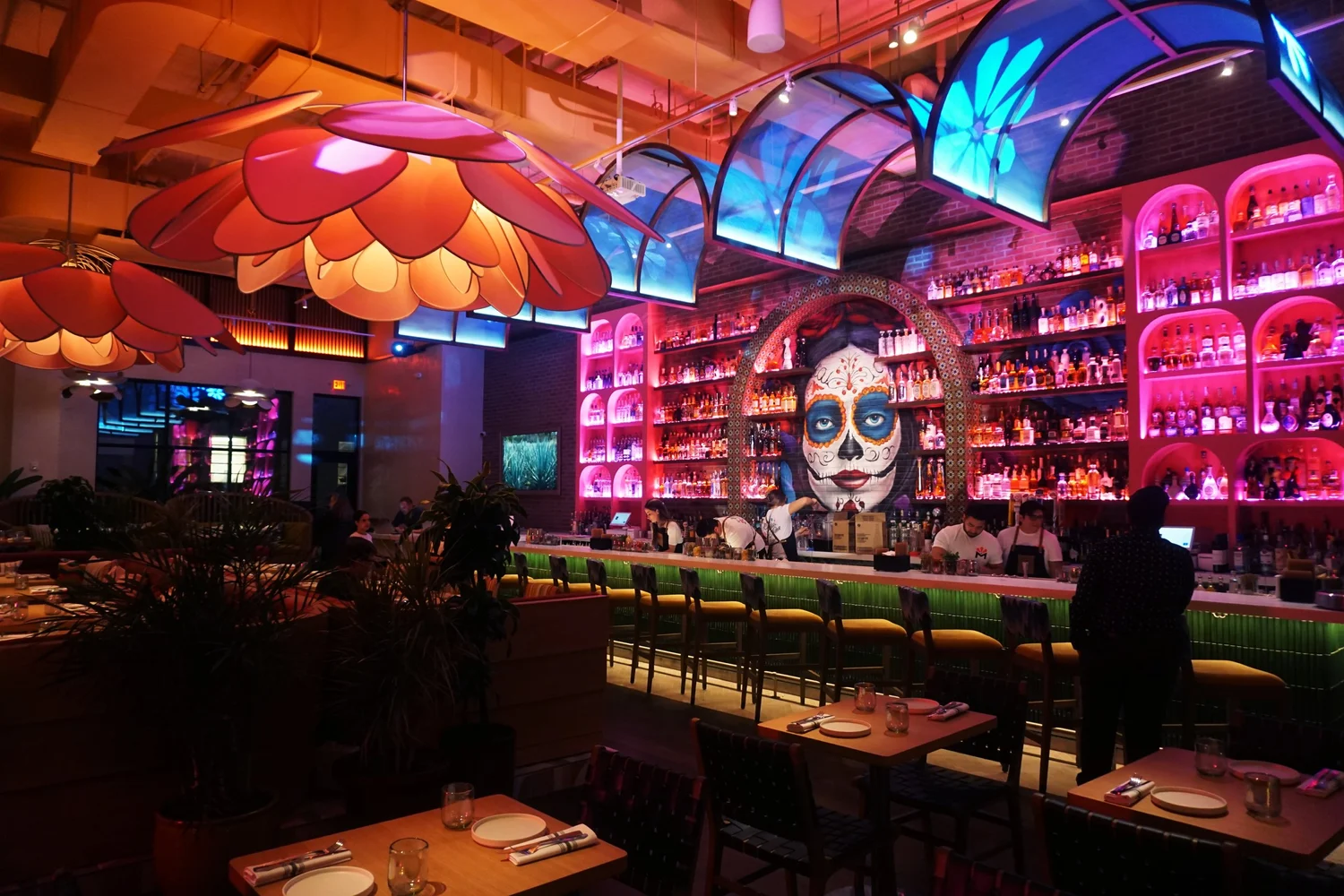 The bar at Meximodo Metuchen