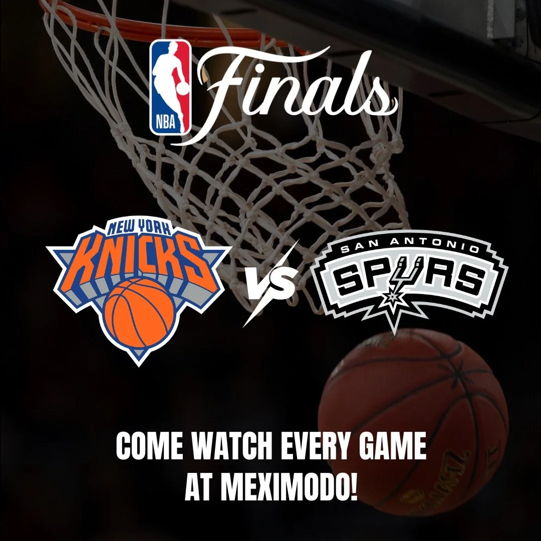 🏀 Knicks Game Day at Meximodo!

Watch every Knicks game LIVE. Tomorrow Game 3 at 8:30 PM. Grab a margarita, bring your crew, and catch every moment. 
.
.
#KnicksNBA #NBAfinals #newjerseyPlug #discoverNJ #mexicanRestaurant