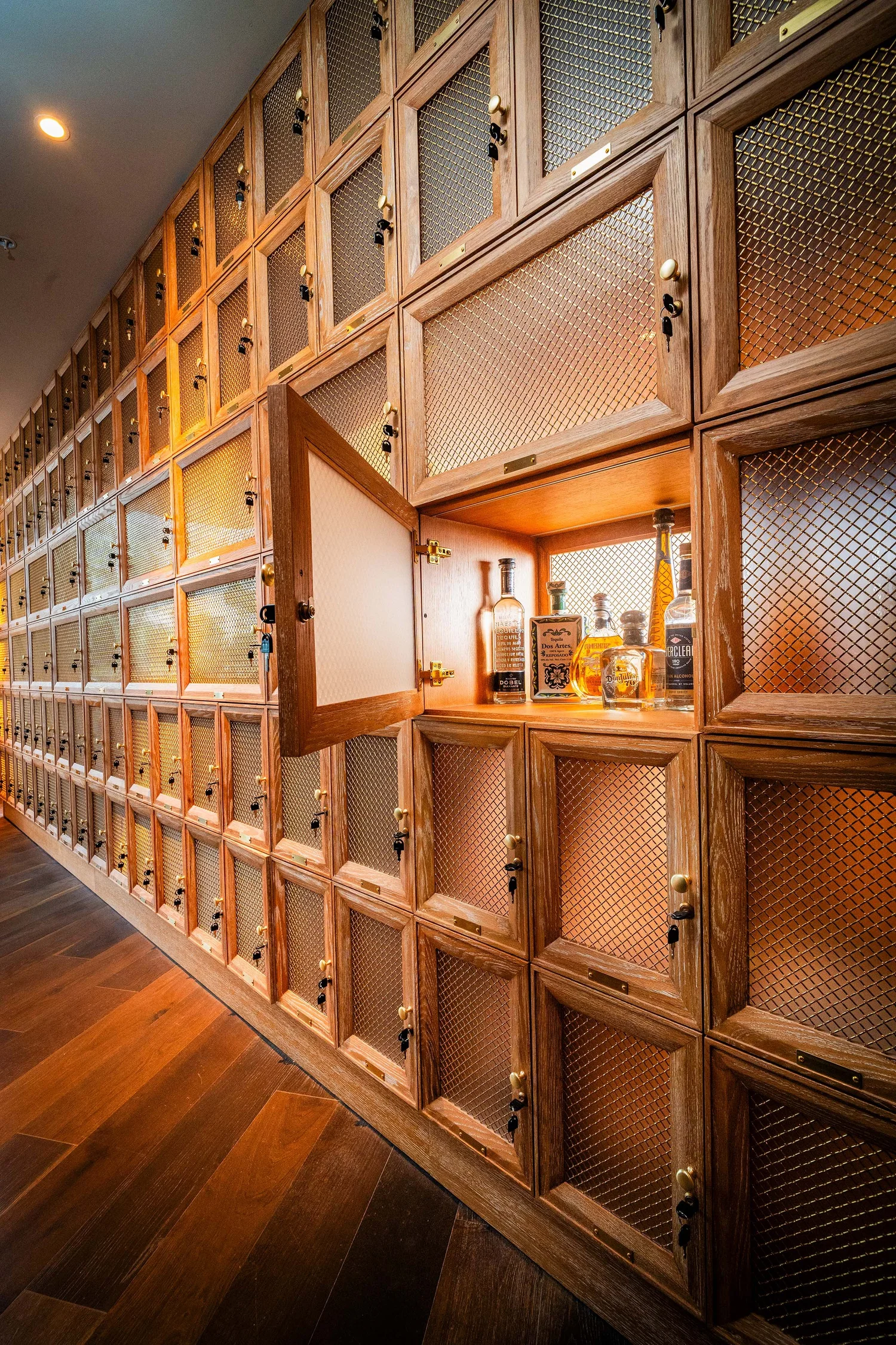 The lockers at Meximodo Jersey City