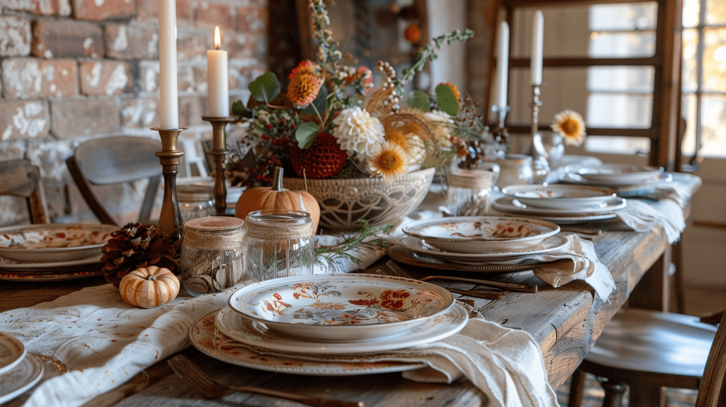Thrift Store Thanksgiving Decor Ideas