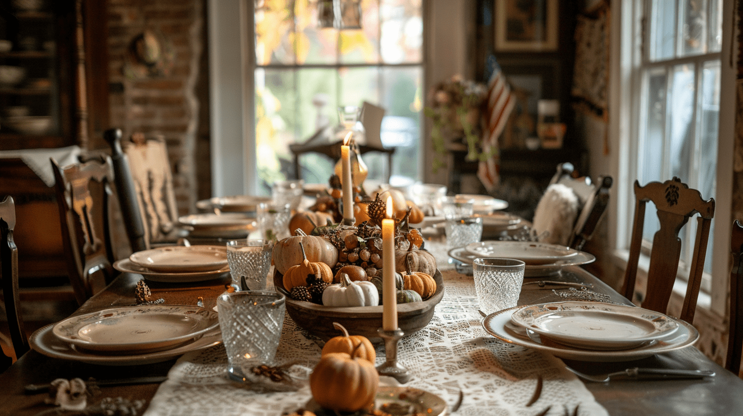 Thrifted Thanksgiving Table Settings