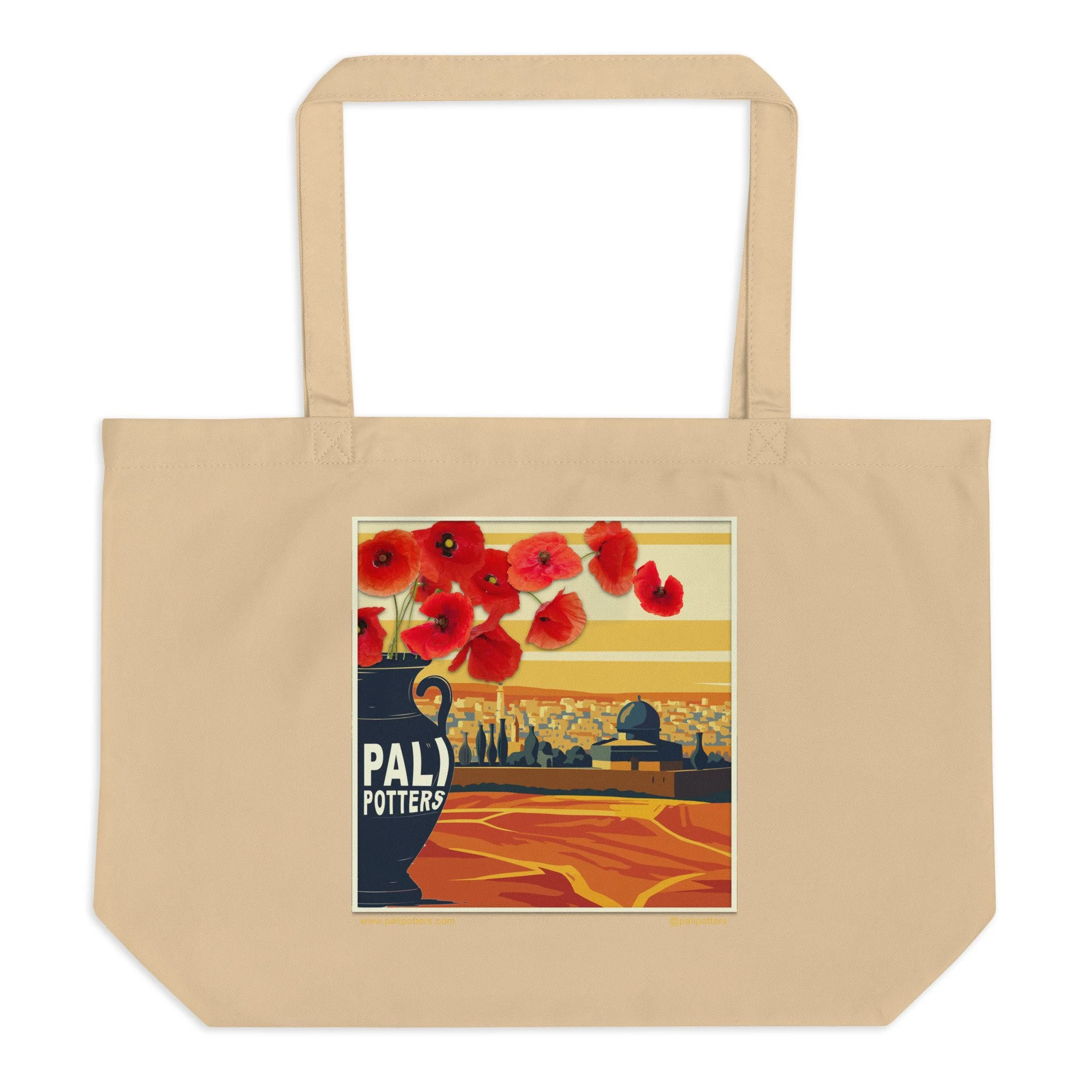 Large organic tote bag