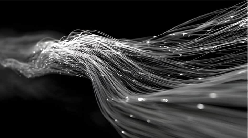 Fiber-optic cables used for high-speed internet service