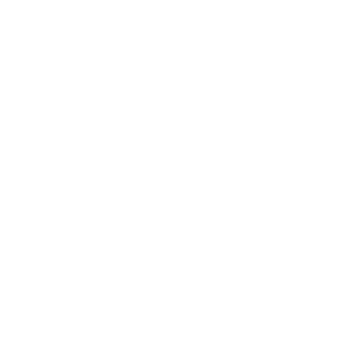 A simple white icon of a sewing needle with thread and a curved arrow indicating direction.