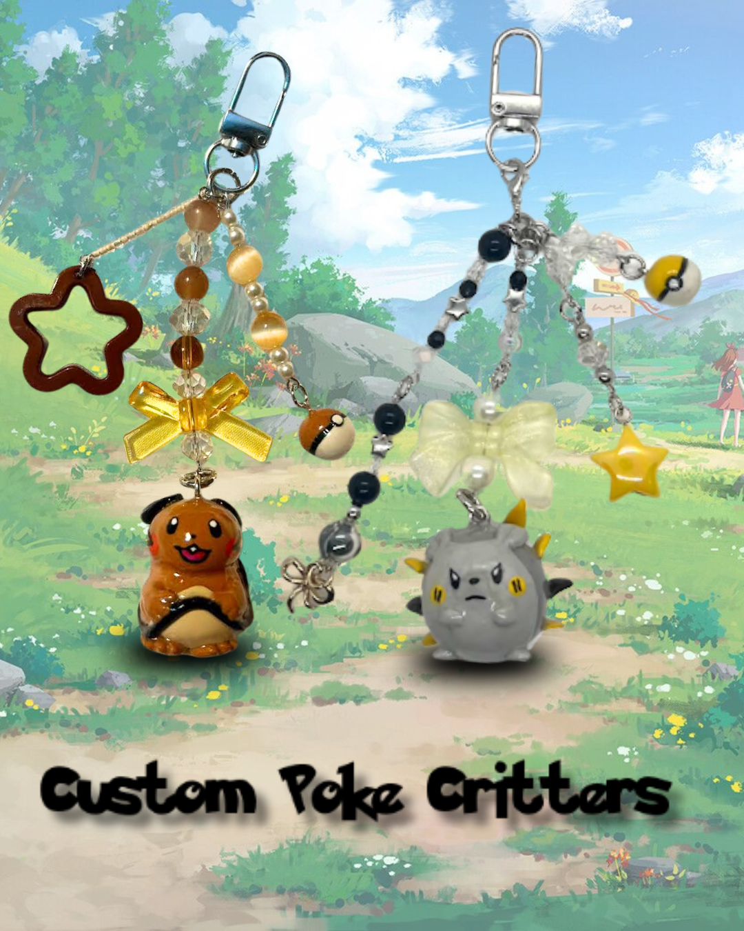 Custom Poke Critters Keychain