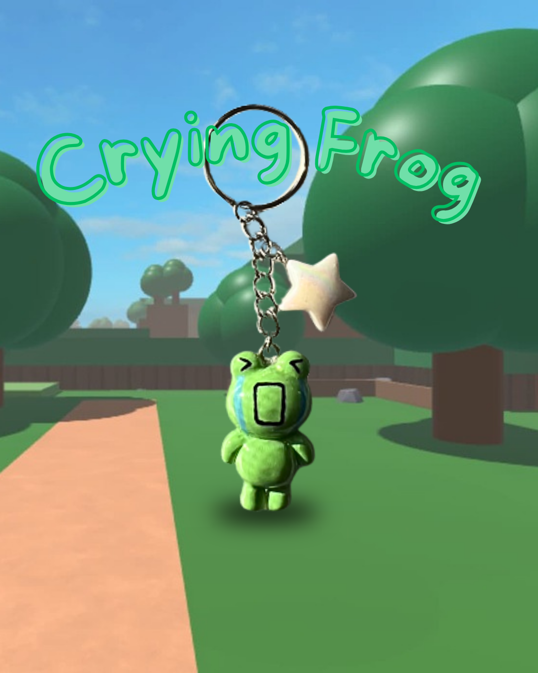 Crying Frog Keychain