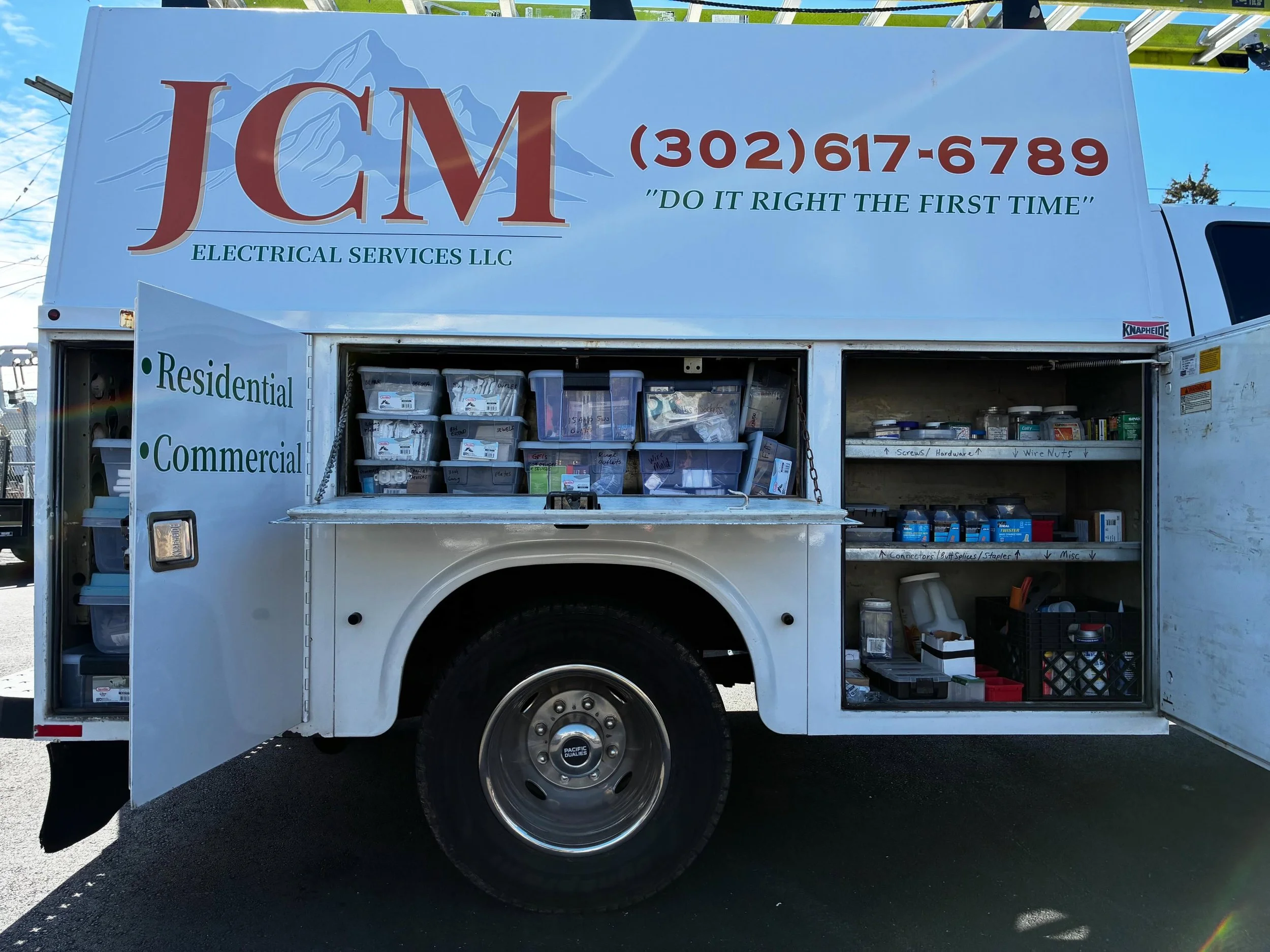 ⚡️Professional and ready for anything. 

👷&zwj;♂️Sometimes it&rsquo;s not just the skill set, it&rsquo;s the truck. 

🚚Having a well stocked, organized mobile workshop makes a huge difference. 

💵It saves us a trip to the supply house and saves yo