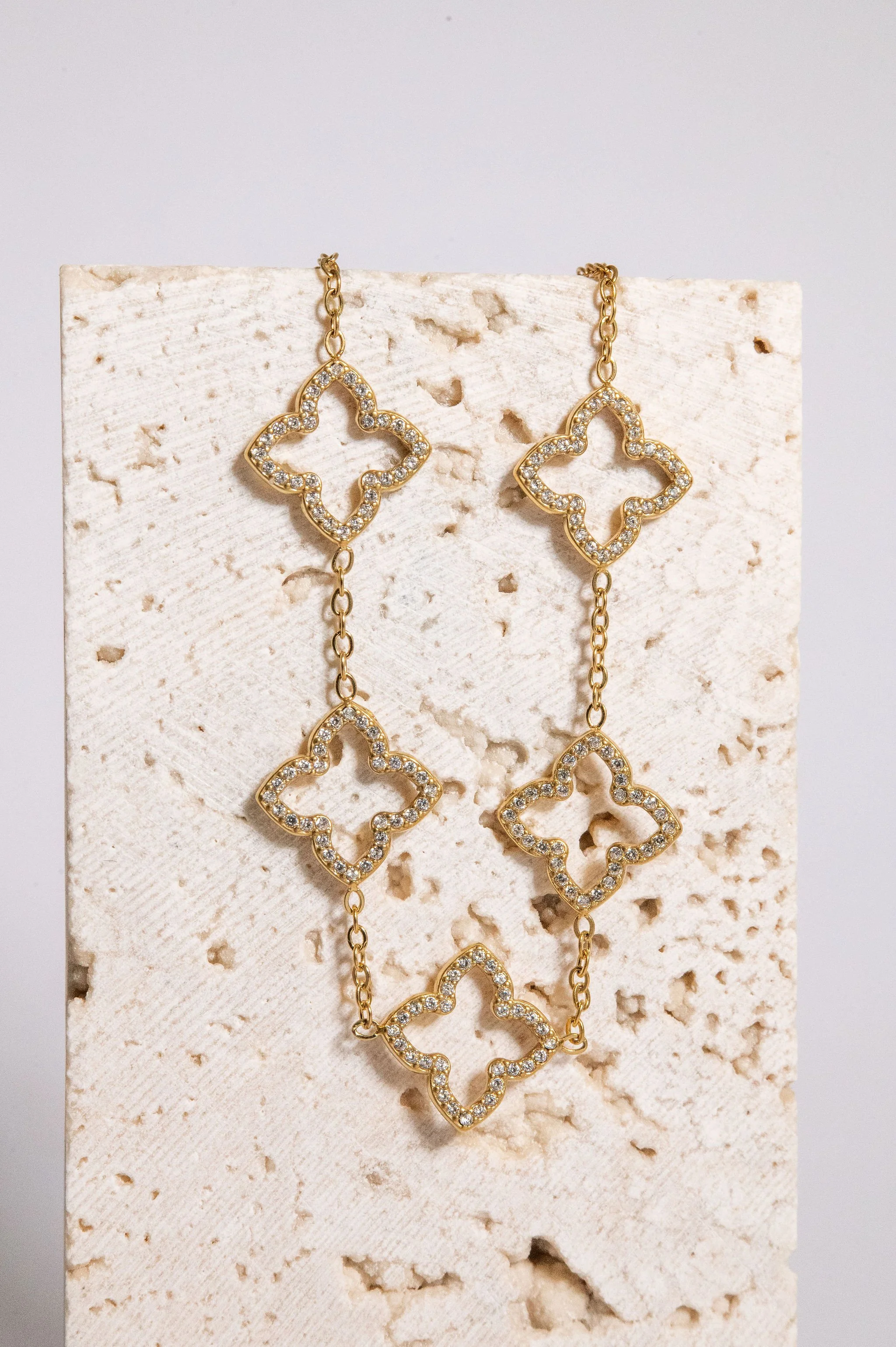 Gold Plated Handmade Flower Bracelet