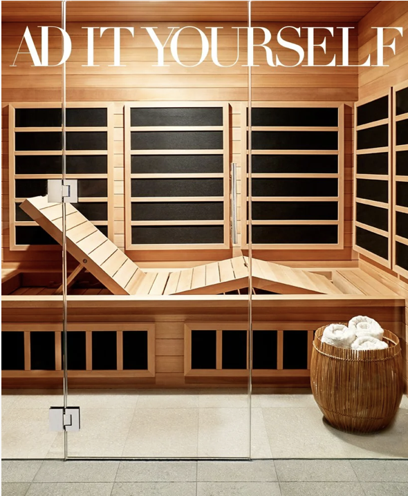 Architectural Digest - February 2023

Article on wellness retreat in your basement, like this one with a sauna designed by ballonStudio