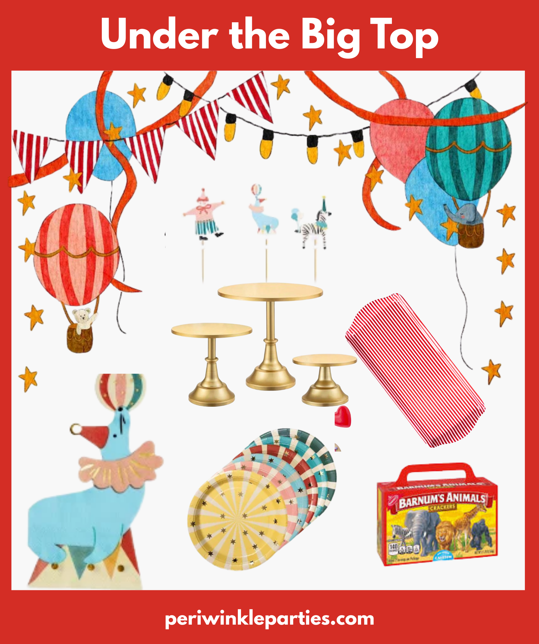 Circus Kids Birthday Party Toddler Decorations