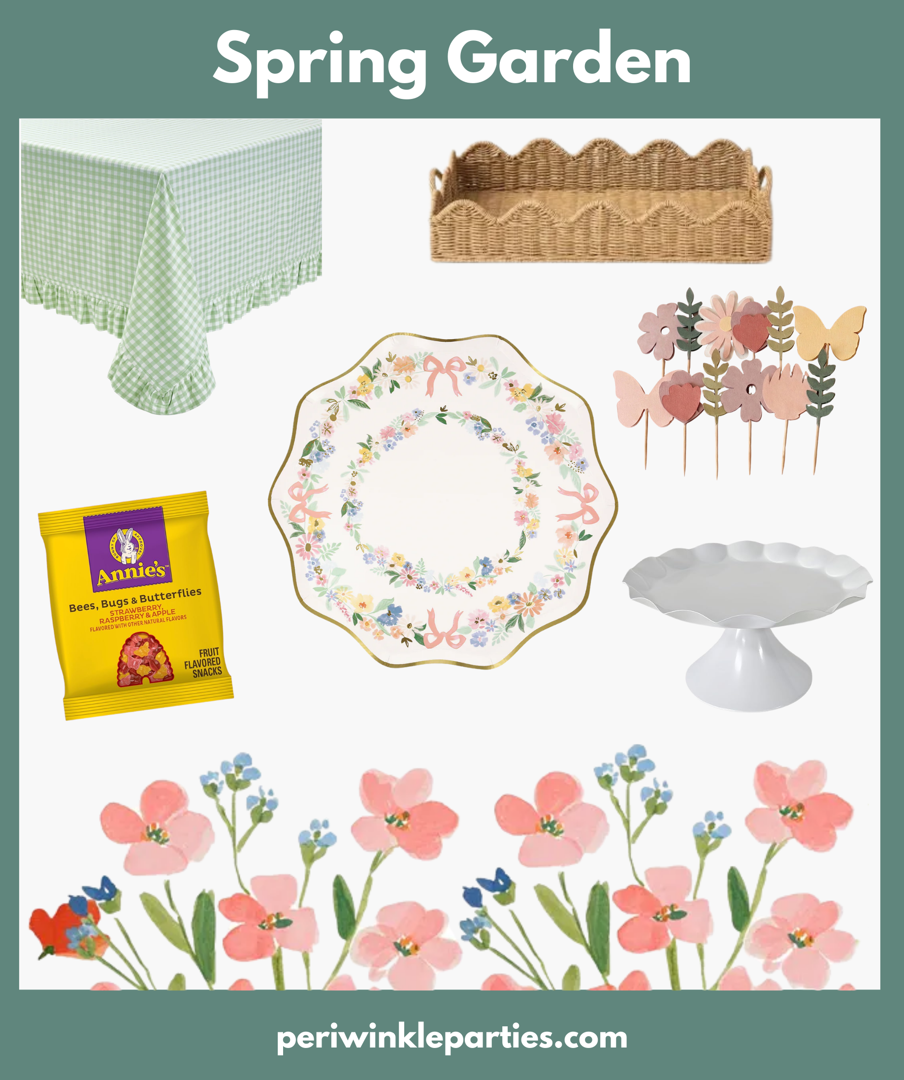 Spring Garden Kids Party Toddler Decorations