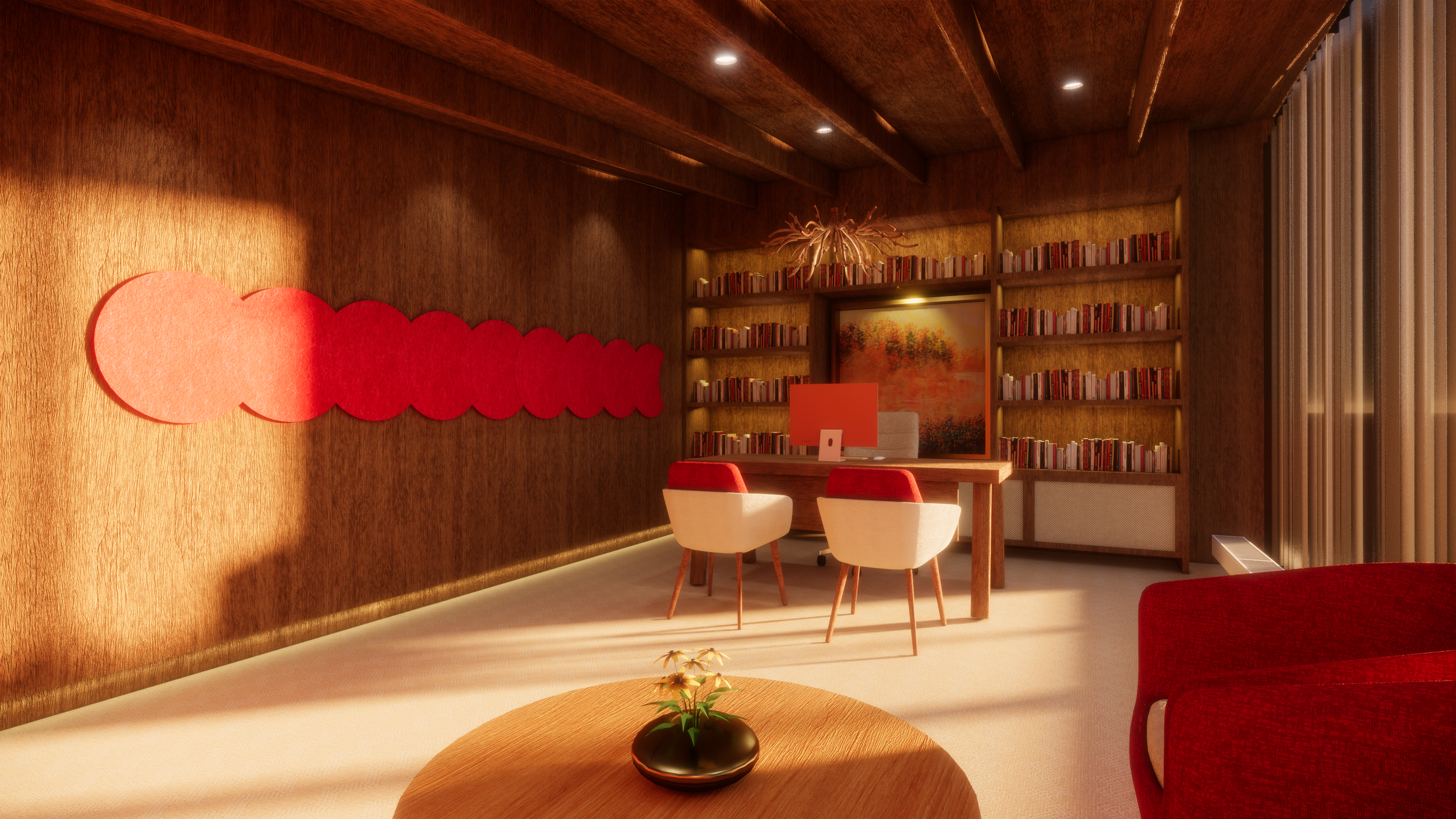 Autumn Office Render