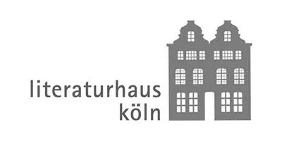 Logo des Literaturhauses Köln mit einem stilisierten Gebäude und dem Text 'literaturhaus köln'