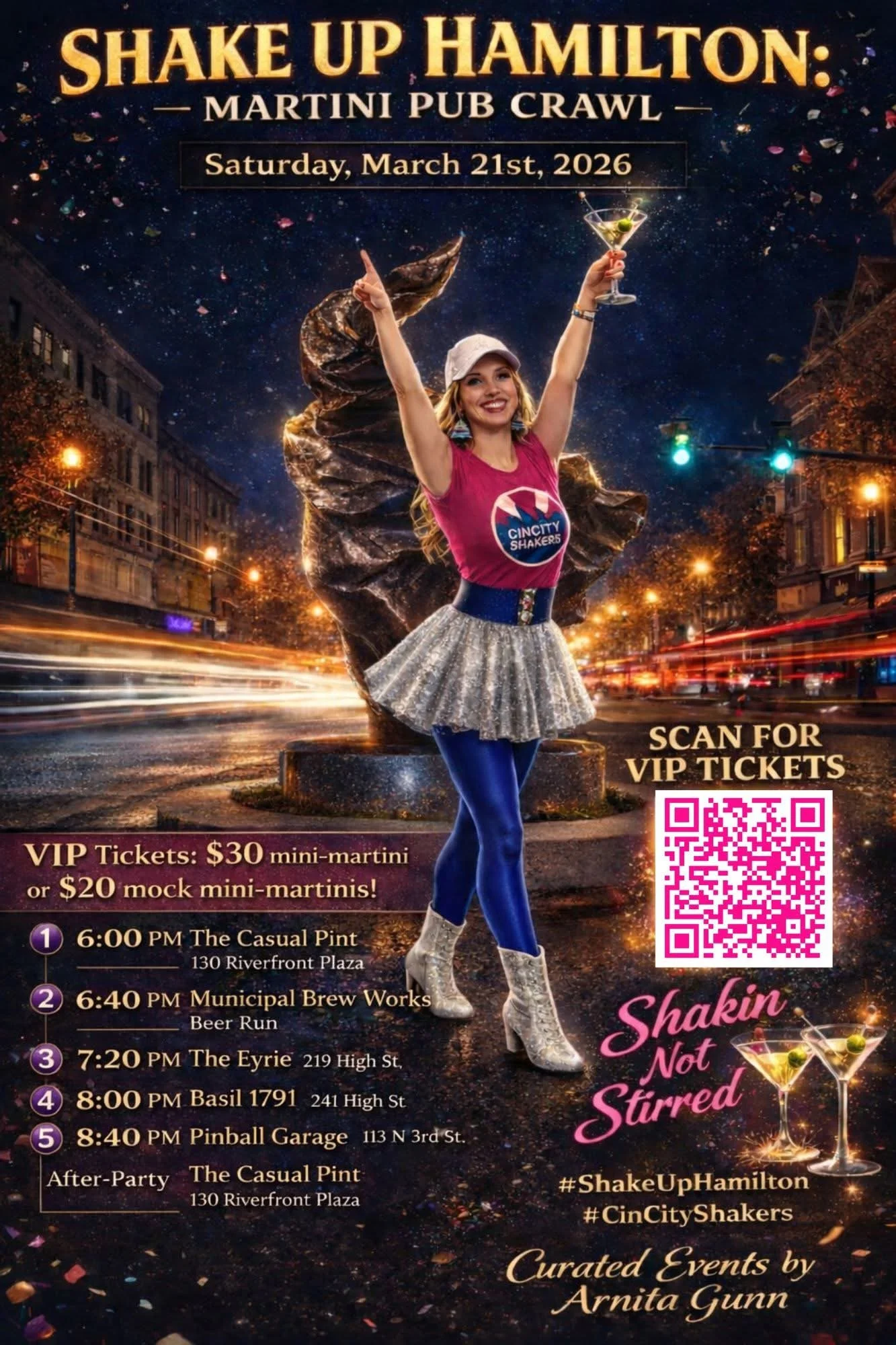 Shake Up Hamilton: Martini Pub Crawl 