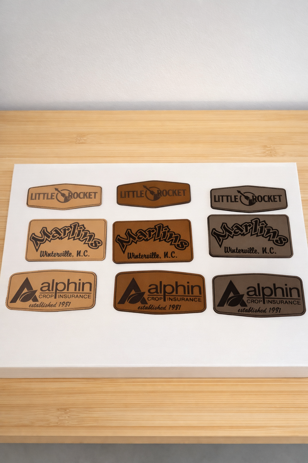 Genuine Leather Hat Patches