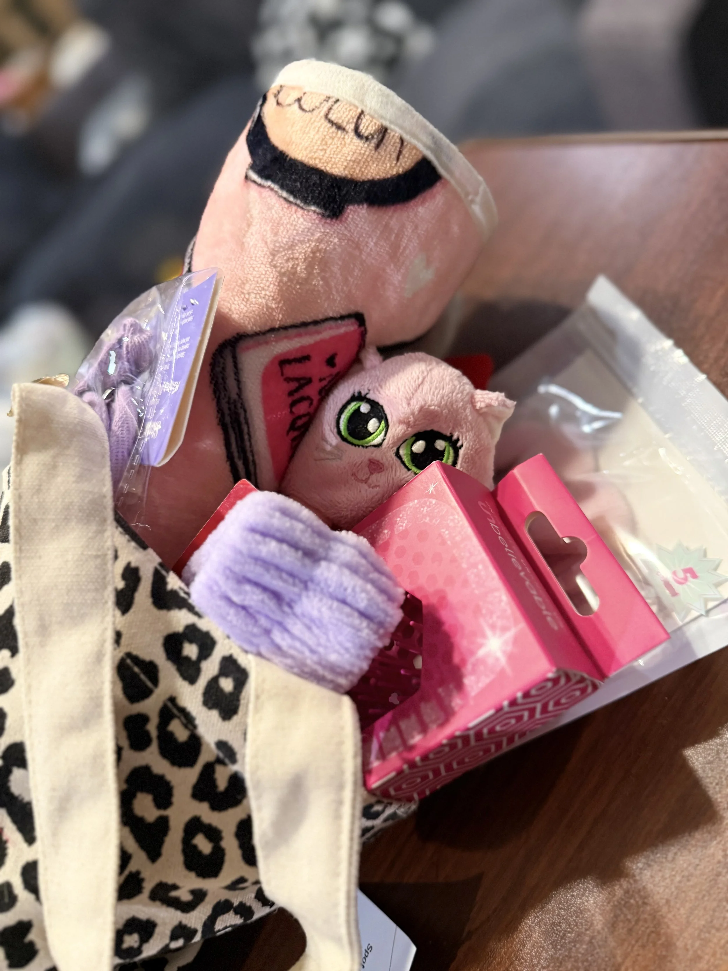 Leopard Print Cozy Gift Bag