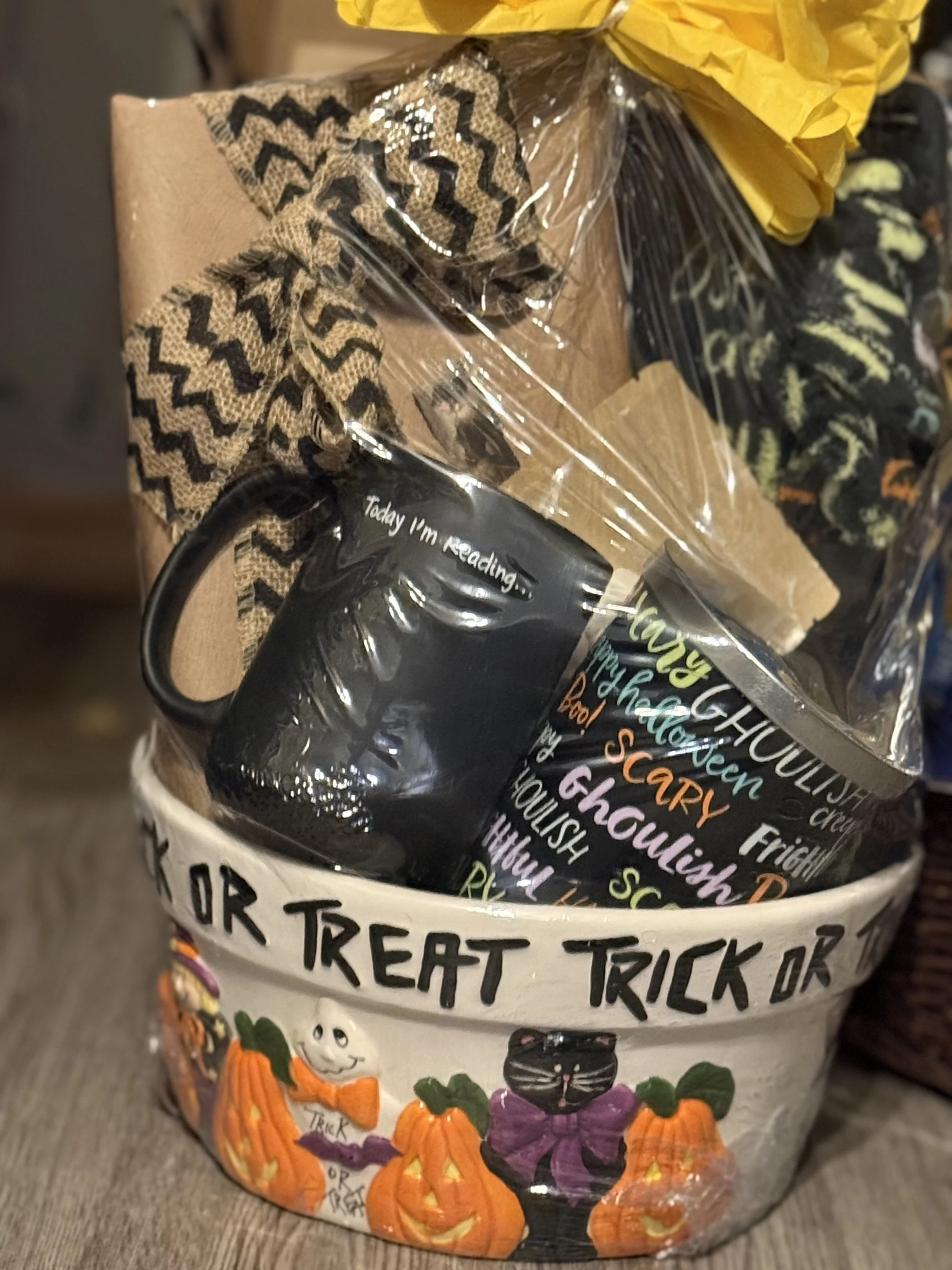 Trick or Treat Mystery Book Halloween Gift Basket