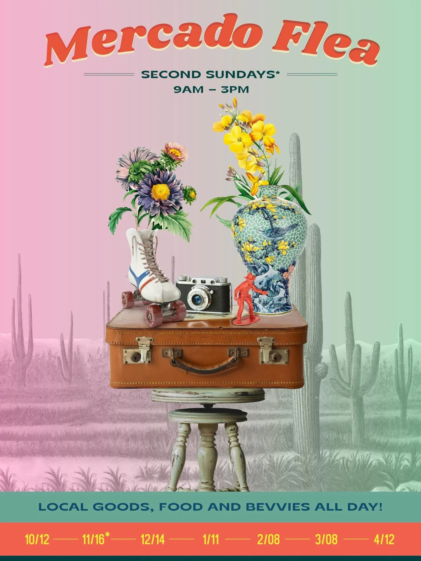 We&rsquo;re headed to the Mercado Flea this Sunday, April 12th! 🌵✨ Come find us at the Mercado District (267 S. Avenida del Convento) from 9AM to 3PM for original European natural history prints and rare antique maps &mdash; the kind of thing you wo