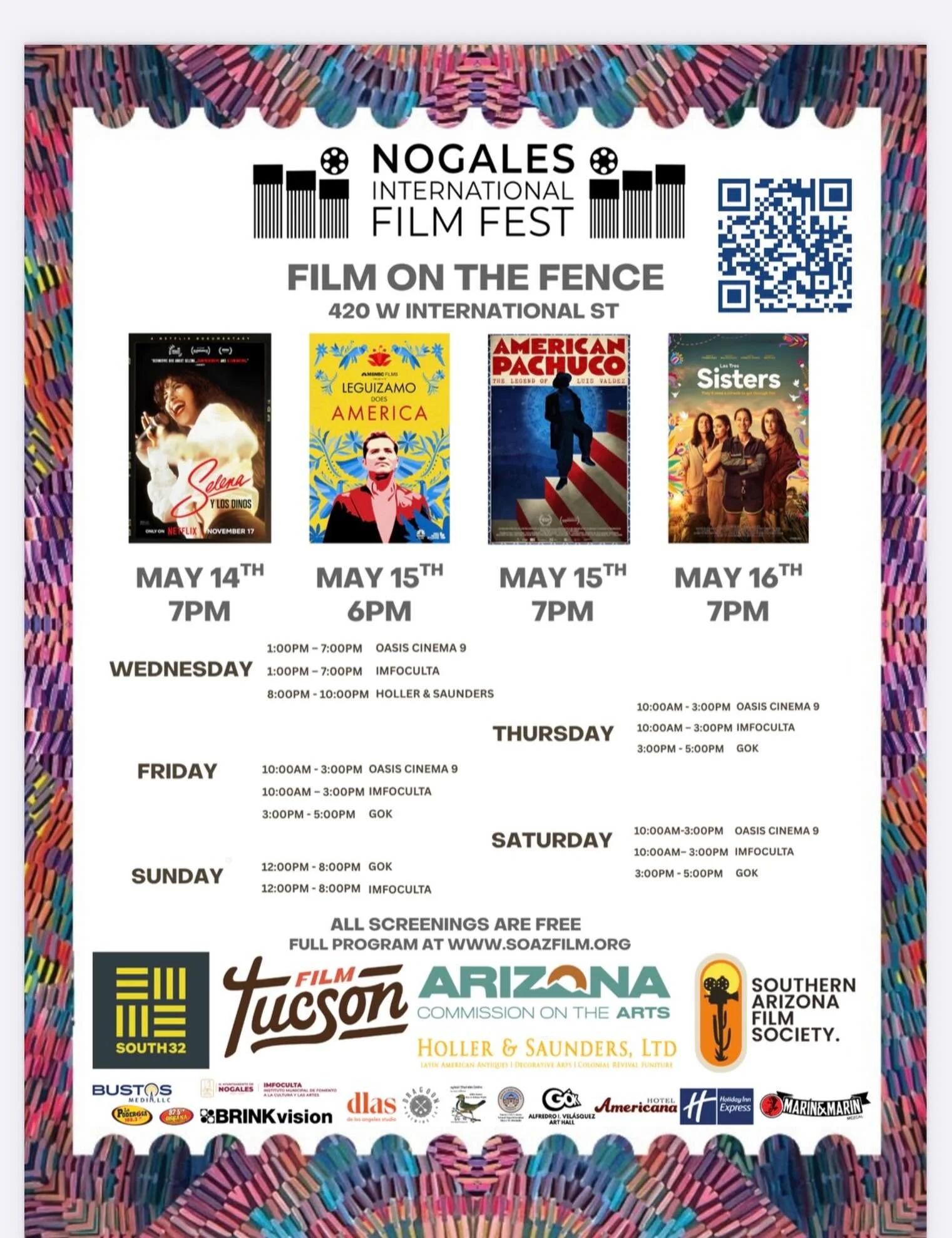 🎥 🎞️ we are proud to be the silver sponsors for the @nogafilmfest ! Are you ready to watch some great films ? 🇲🇽 🤝 🇺🇸 🌟