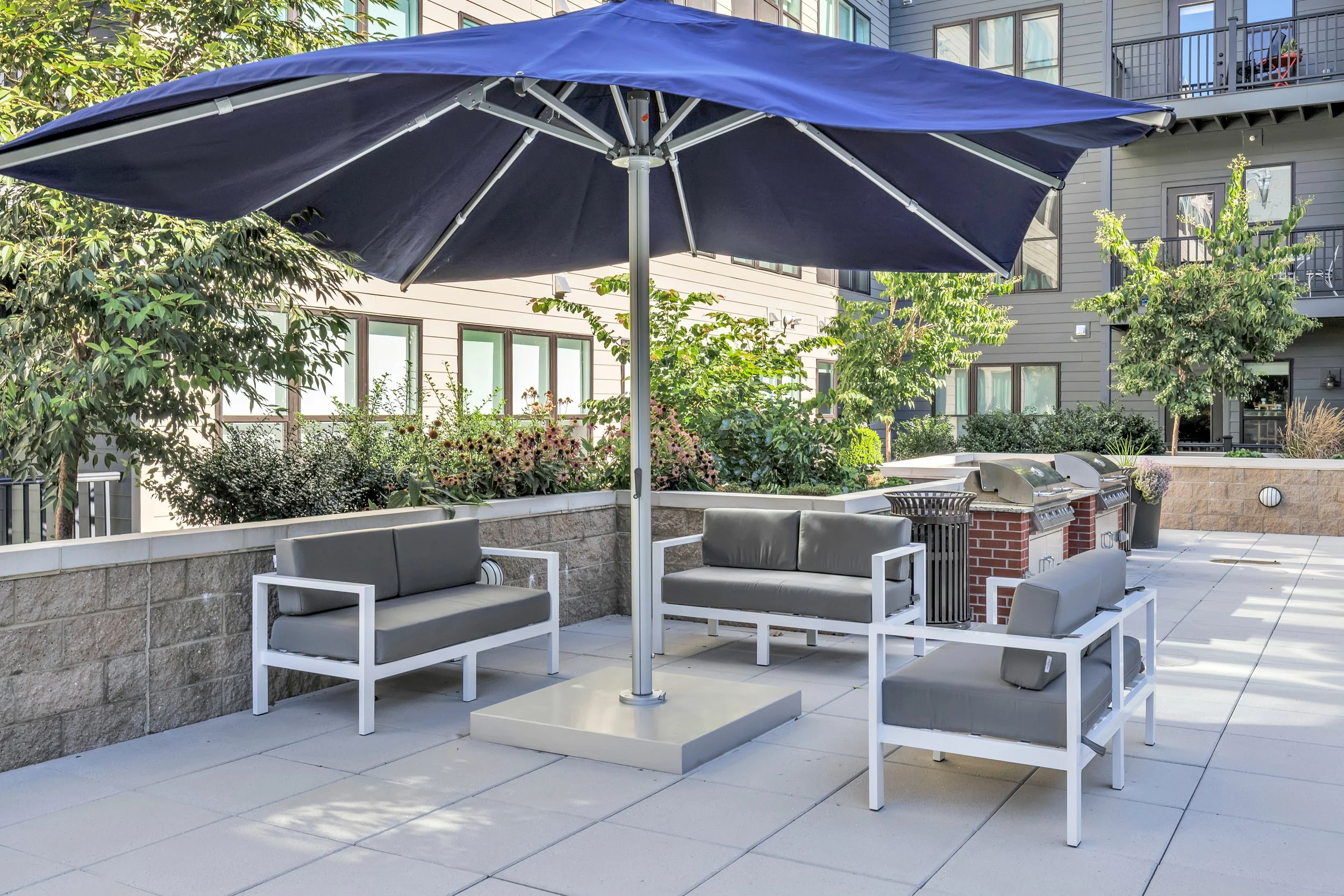 Outdoor Furniture with Umbrellas