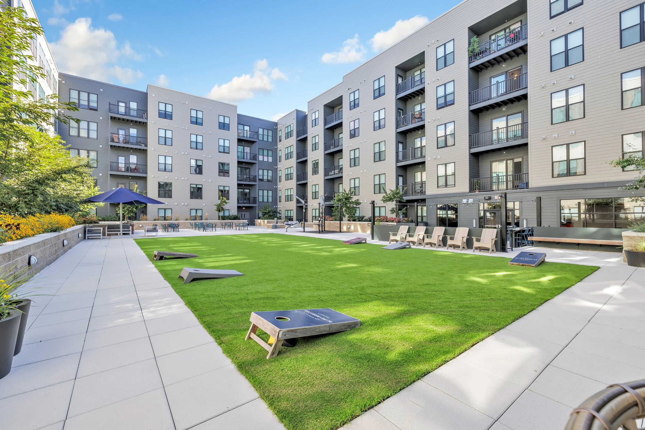 Lawn Games & Lounge Area