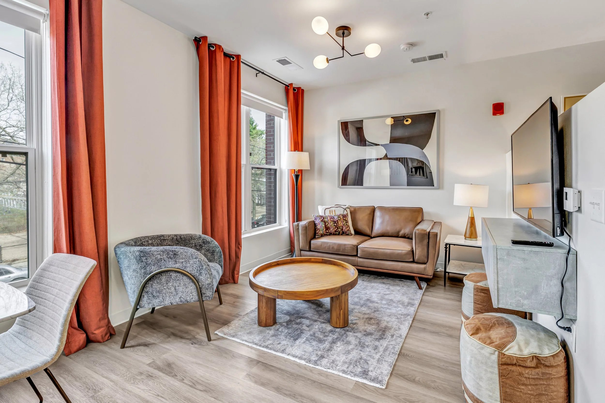 Open Concept Living Room & Dining Room