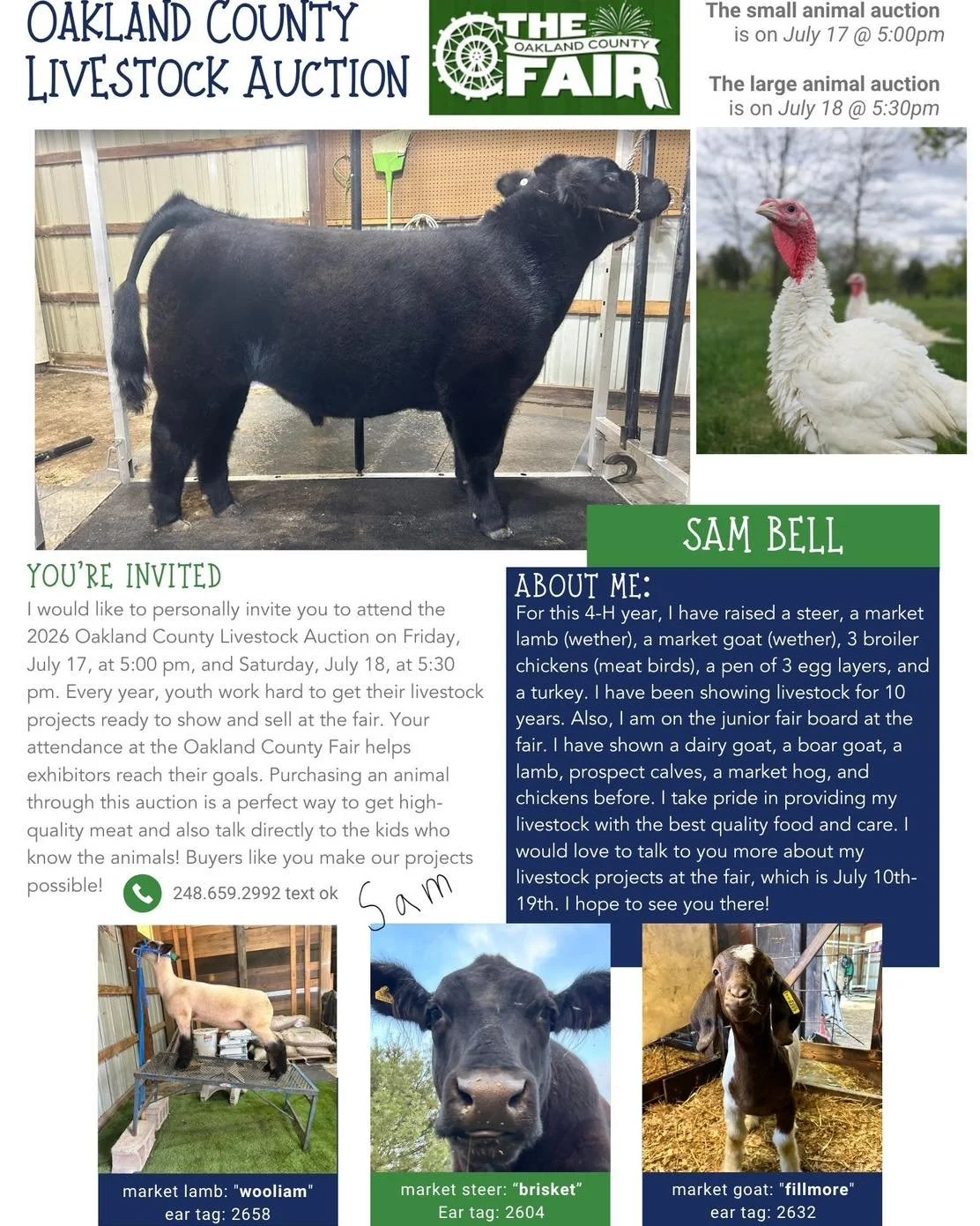 Sam&rsquo;s been putting in the work all year, and it&rsquo;s starting to come together.

From early mornings to late-night checks, raising livestock isn&rsquo;t just a project&hellip; it&rsquo;s a commitment. With his projects at home, this one feel