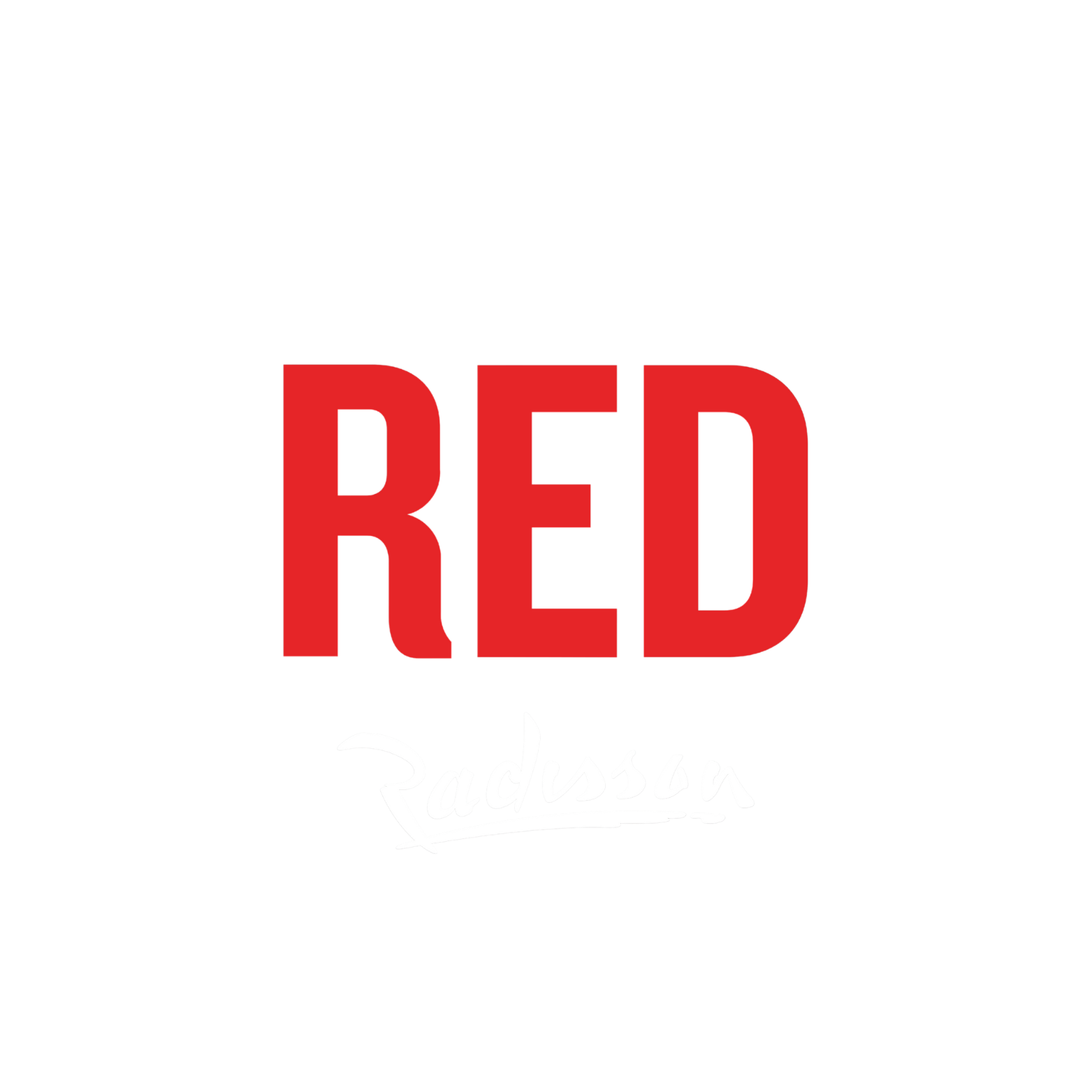 Black background with the text "Red Radission" written in red and white, stylized font.