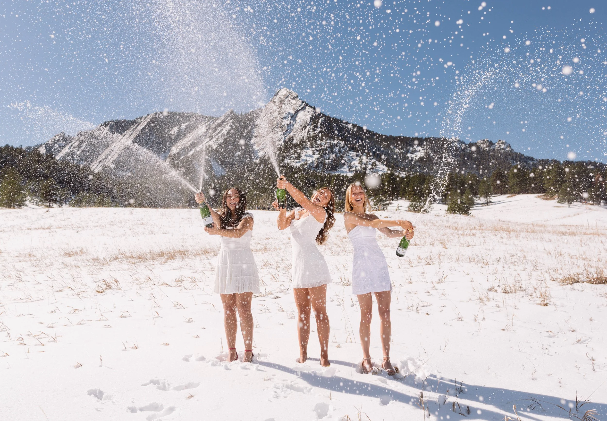 Boulder Graduation Photos at Chautauqua Park | Lindsey &amp; Friends’ Winter Grad Shoot