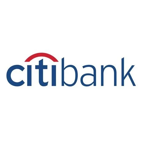 Citibank logo with red arc over the 't' and blue text on white background.