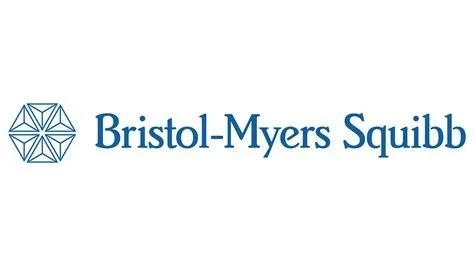 Bristol-Myers Squibb logo with geometric emblem and company name