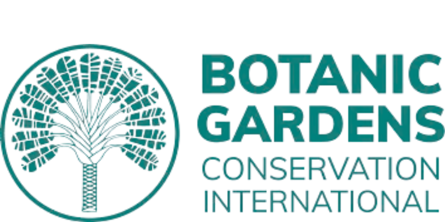 Logo of Botanic Gardens Conservation International featuring a stylized tree and bold text