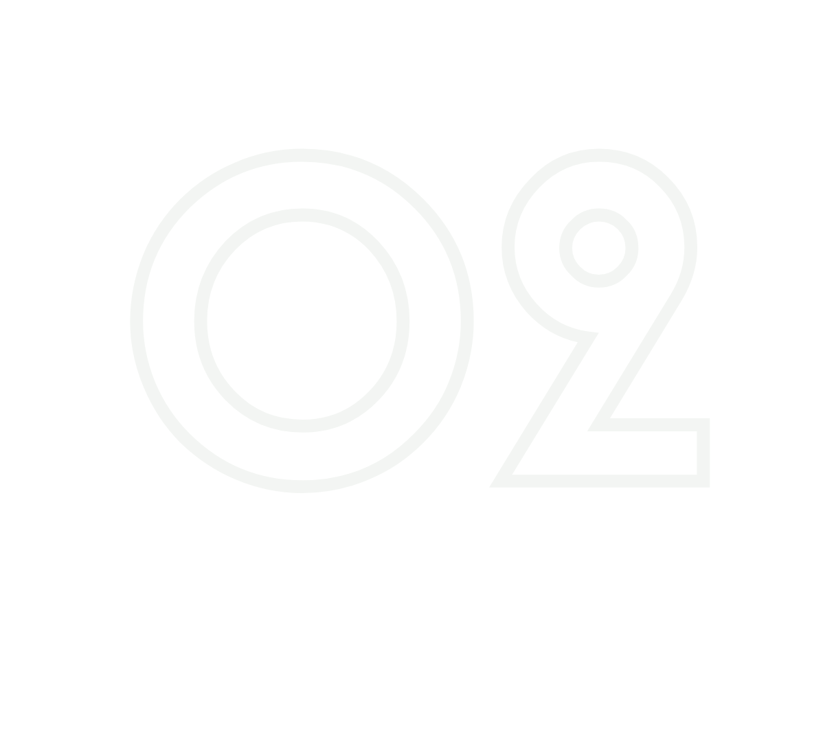 Neon green outline of the number 0.2 on a black background.