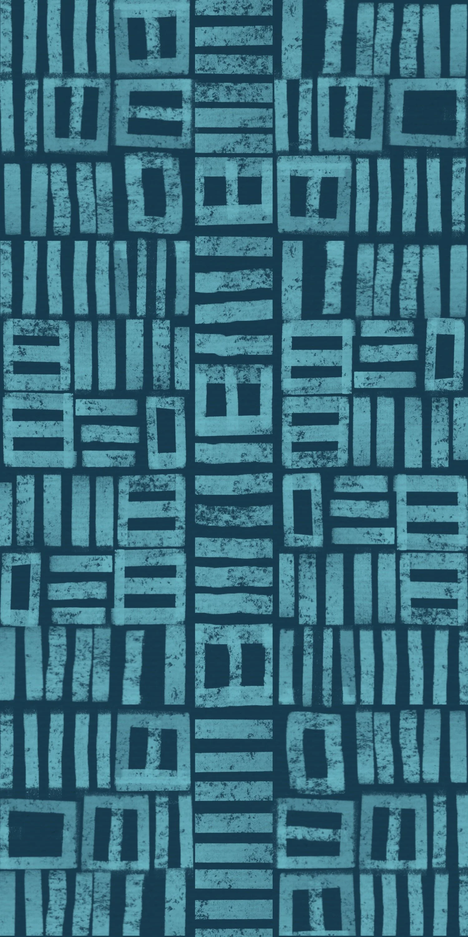 a view of patterned design using blocks and lines