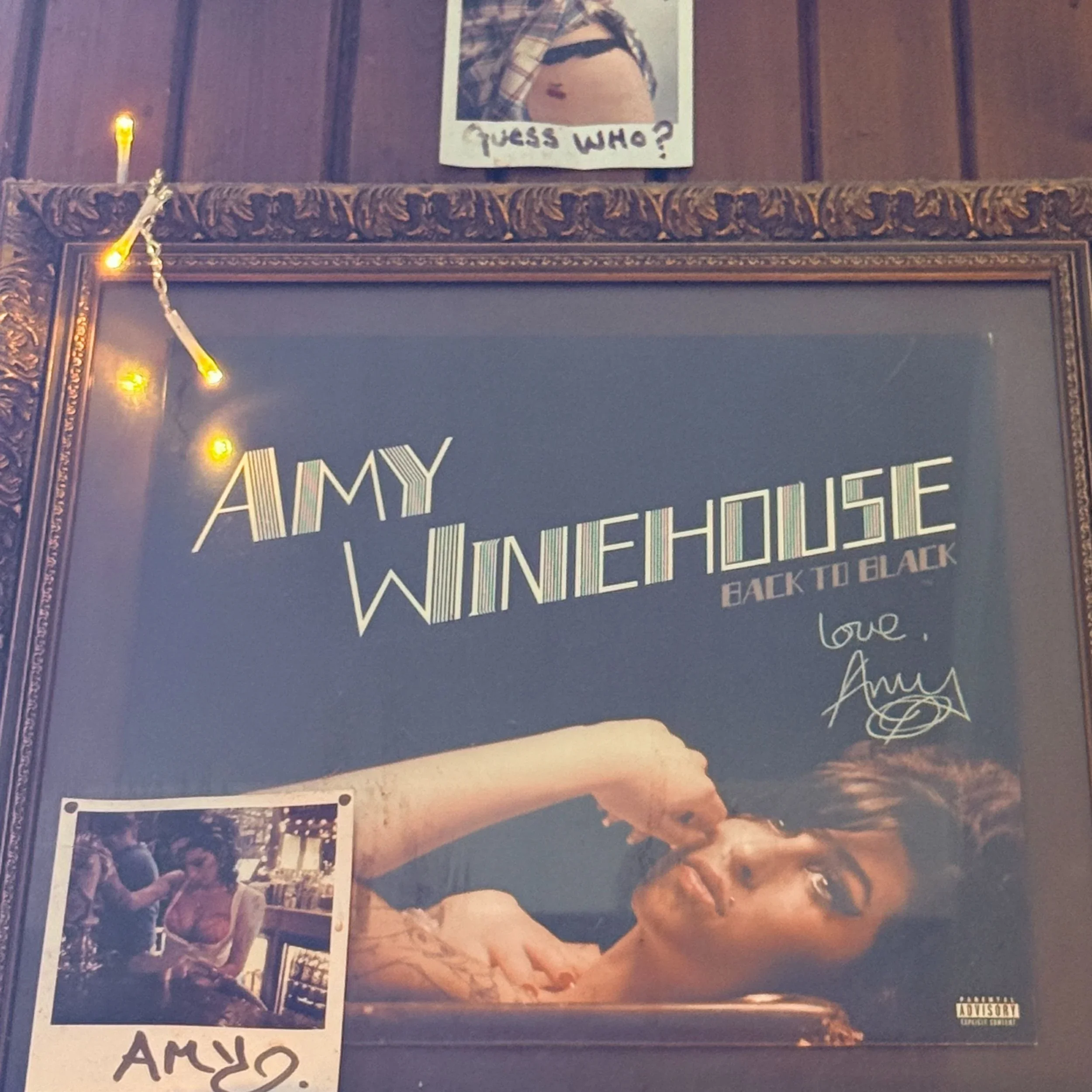 Back to Black Memorabilia in the Hawley Arms pub