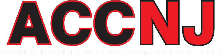 Logo of ACCNJ, Associated Construction Contractors of New Jersey, with red and black text.